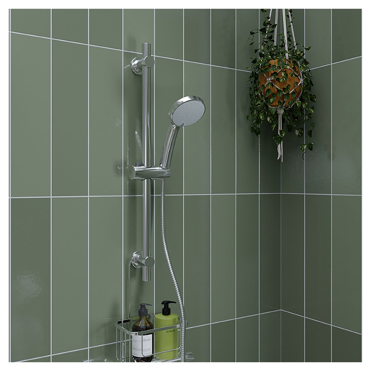 Presion 5 Spray Shower Handset - Chrome - view 4
