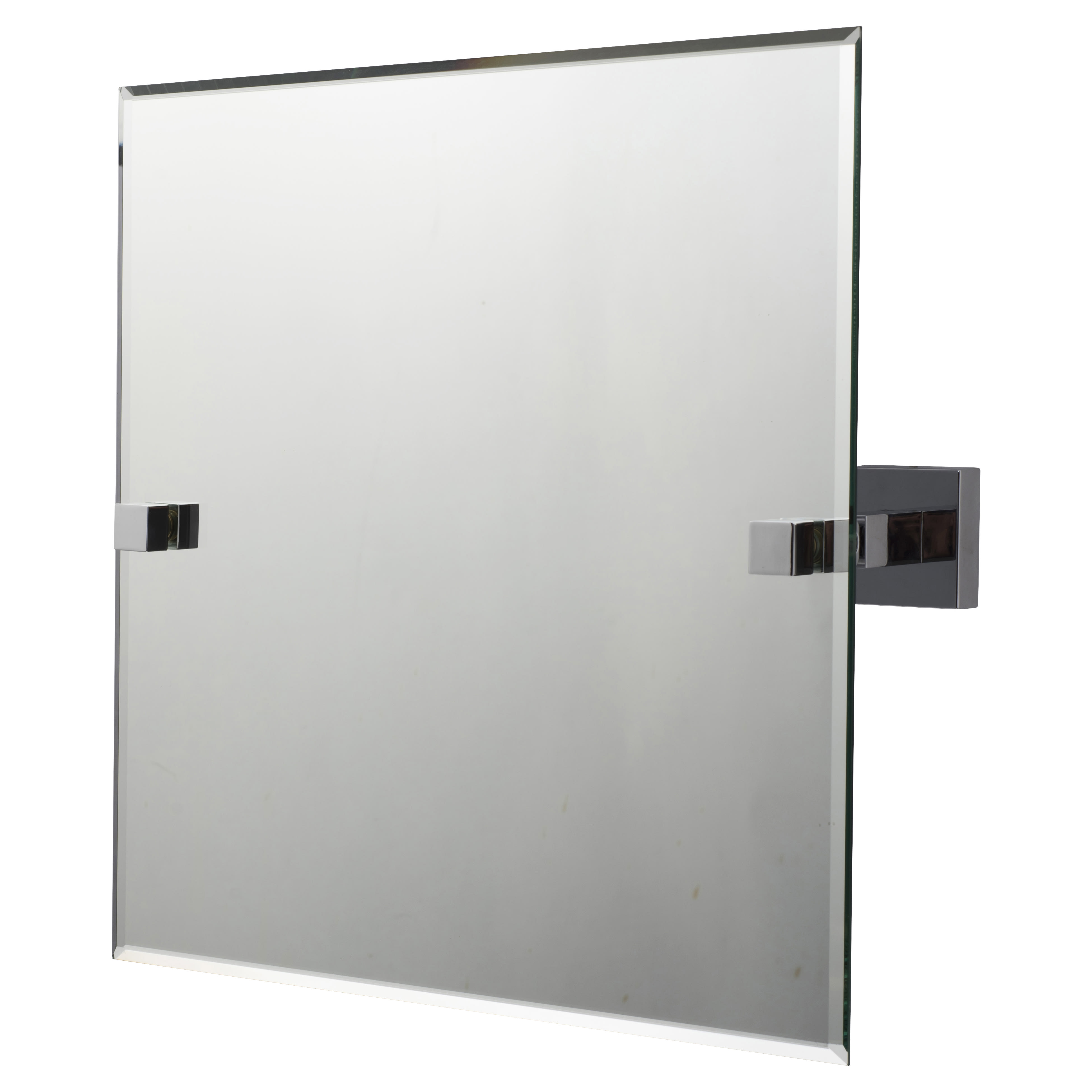 Chester Bathroom Mirror - Square - 380 x 380 x 90mm - Polished Chrome - view 2