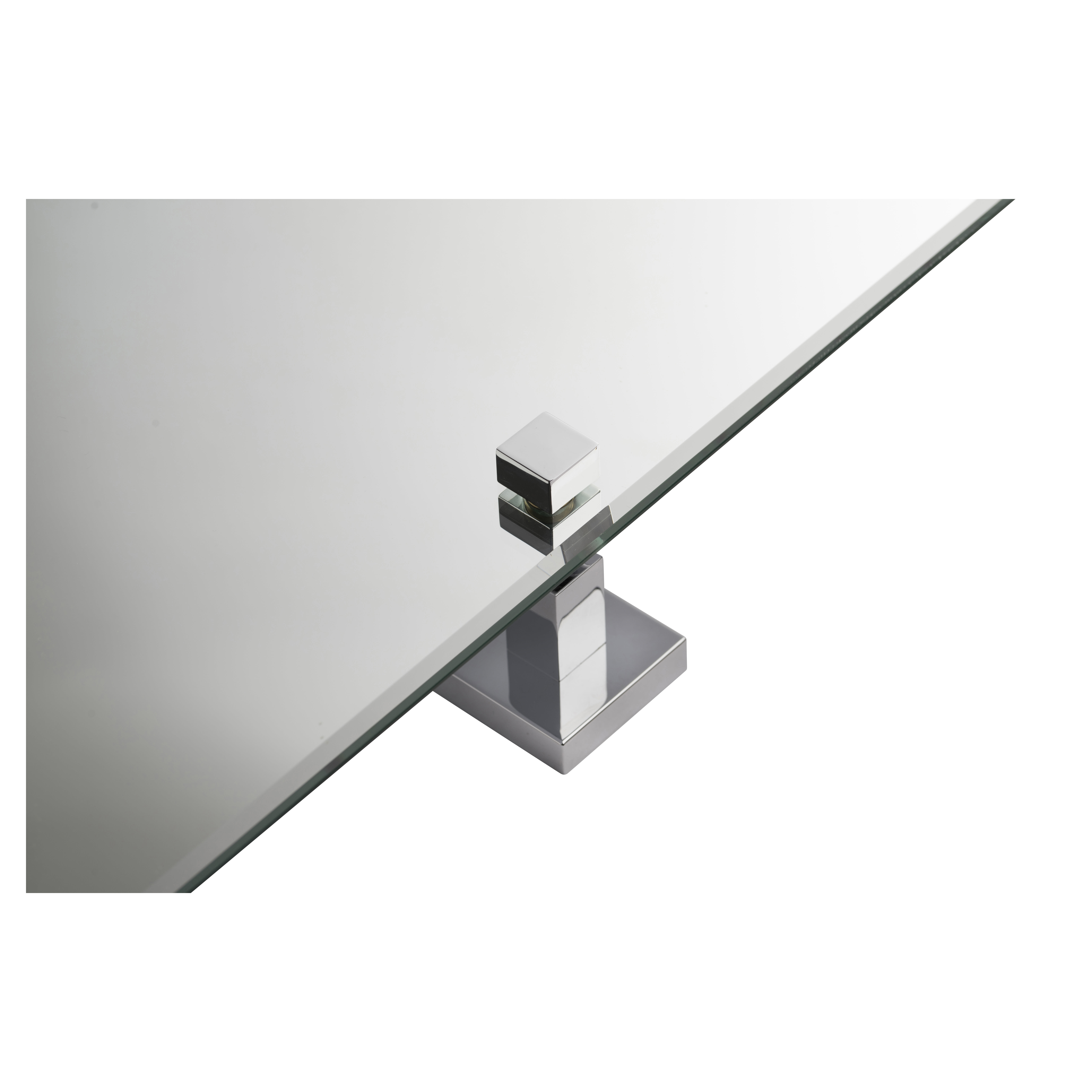 Chester Bathroom Mirror - Square - 380 x 380 x 90mm - Polished Chrome - view 5