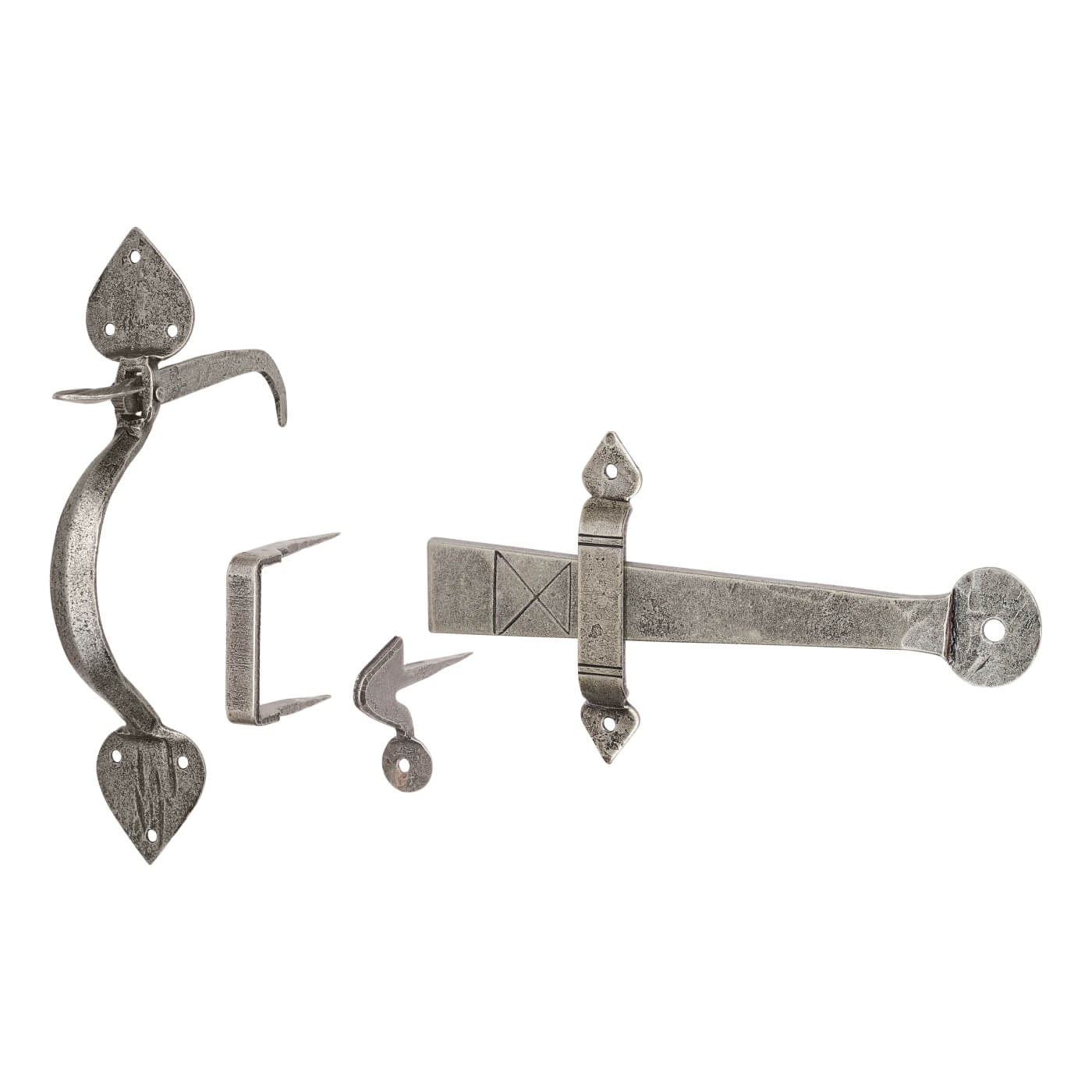 Pewter Gothic Thumb Latch Set - view 2