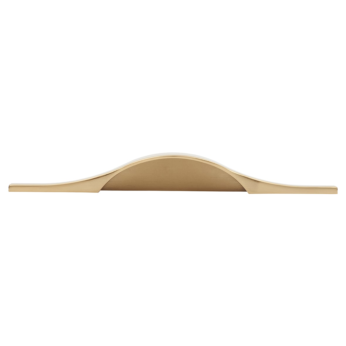 Taurus Lipped Edge Cabinet Pull Handle - 96mm Centres - Satin Brass - view 2