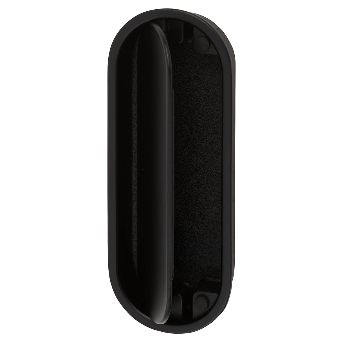 Eccles Oval Flush Cabinet Pull Handle - 117 x 47mm - Matt Black - view 2