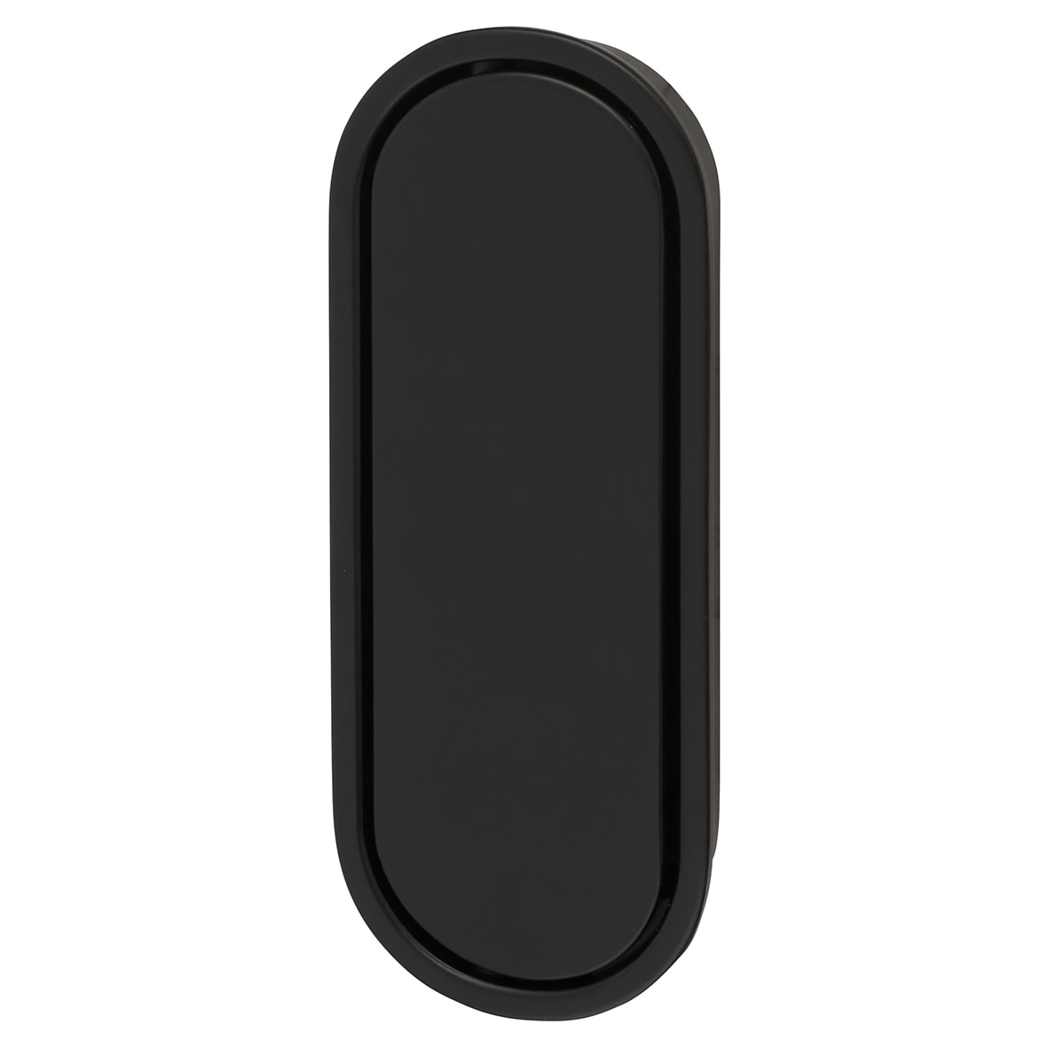 Eccles Oval Flush Cabinet Pull Handle - 117 x 47mm - Matt Black - view 3