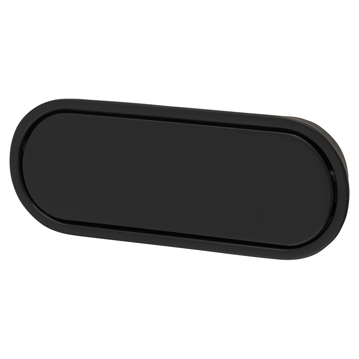 Eccles Oval Flush Cabinet Pull Handle - 117 x 47mm - Matt Black - view 4