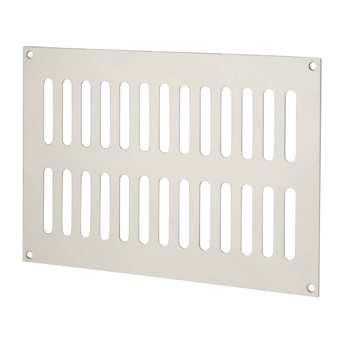 Plain Slotted Vent - 242 x 165mm - 6600mm² Free Air Flow - Polished Stainless Steel - view 2