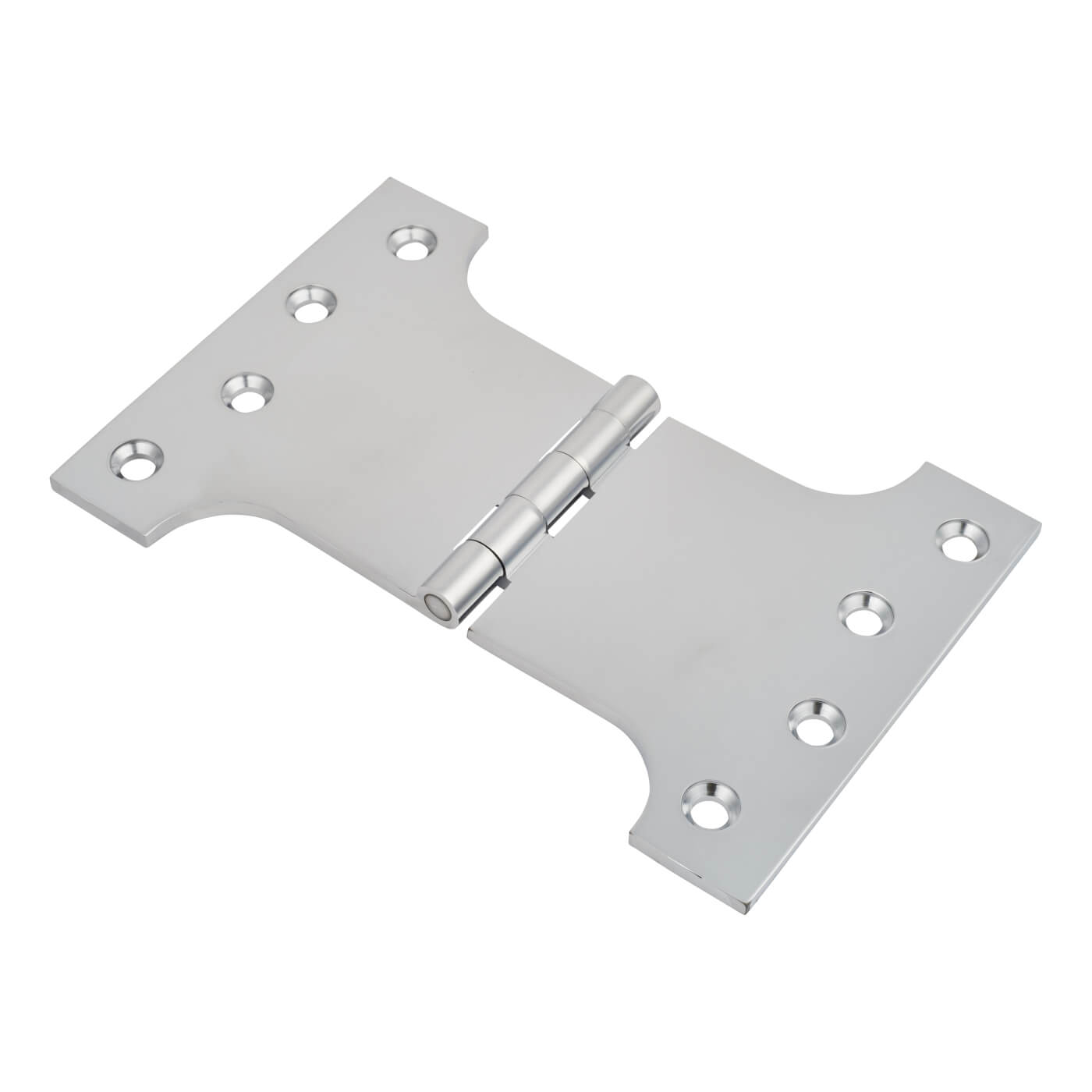 Parliament Hinge - 100 x 100 x 150mm - Polished Chrome - Pair - view 2