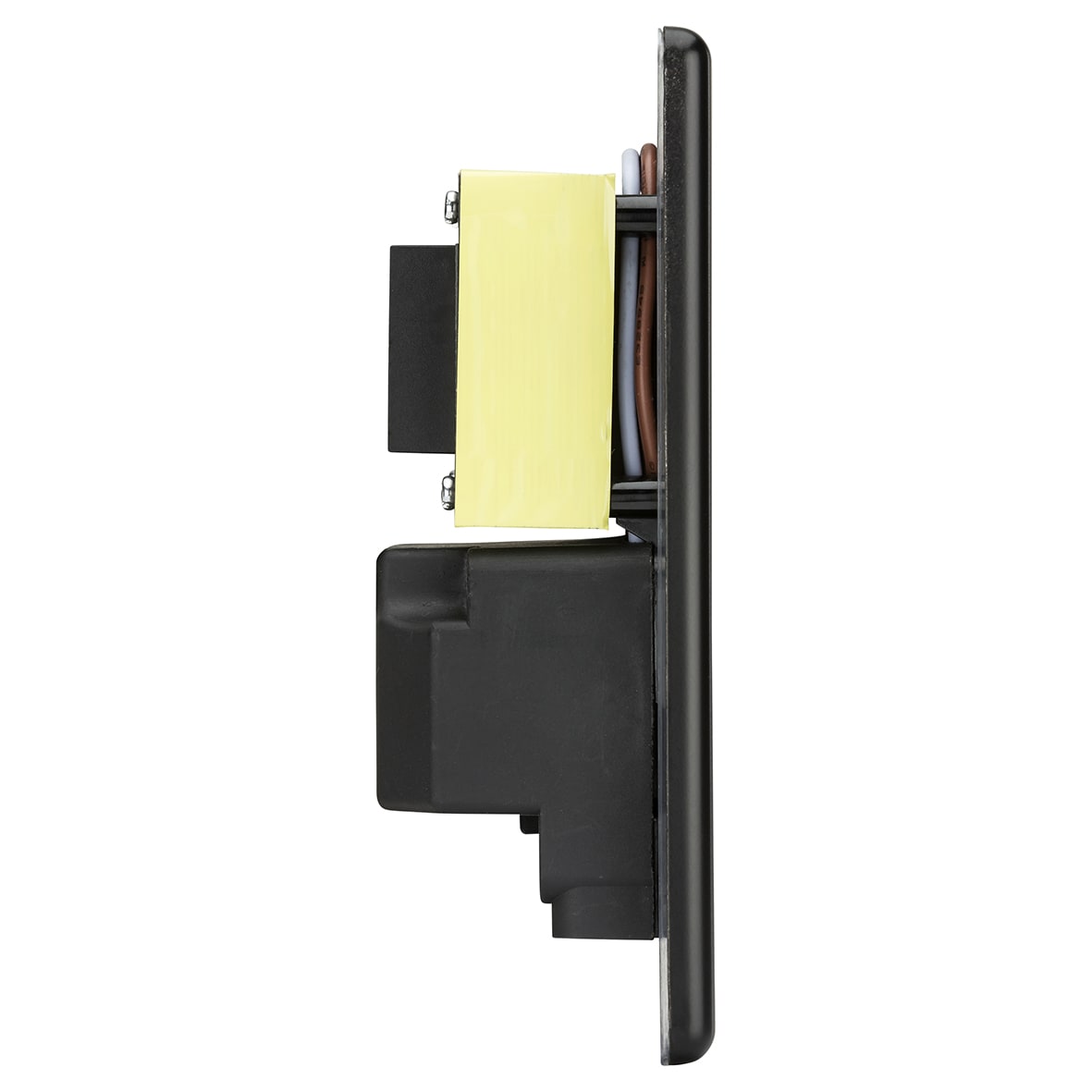230V Shaver Socket with Type A/C USB Ports - 2.4A - Matt Black - view 3