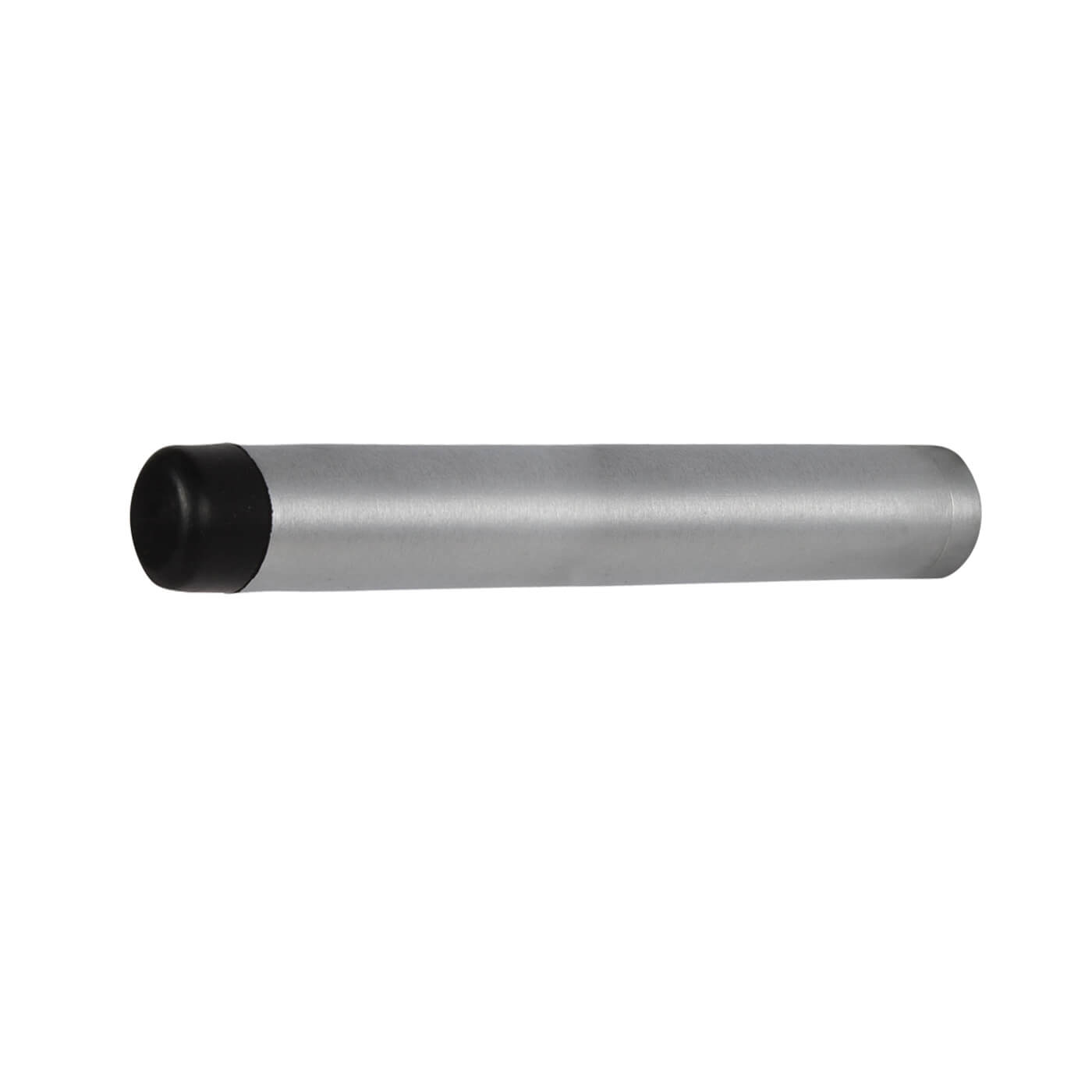 Cylinder Pattern Projection Door Stop - 115mm Projection - Satin Chrome - view 2