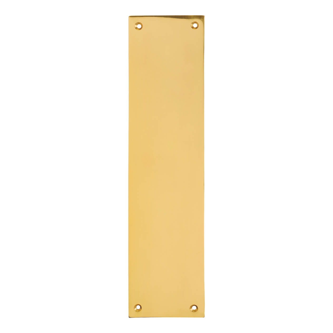 Solid Brass Plain Finger Plate - 305 x 70 x 6mm - Polished - view 2