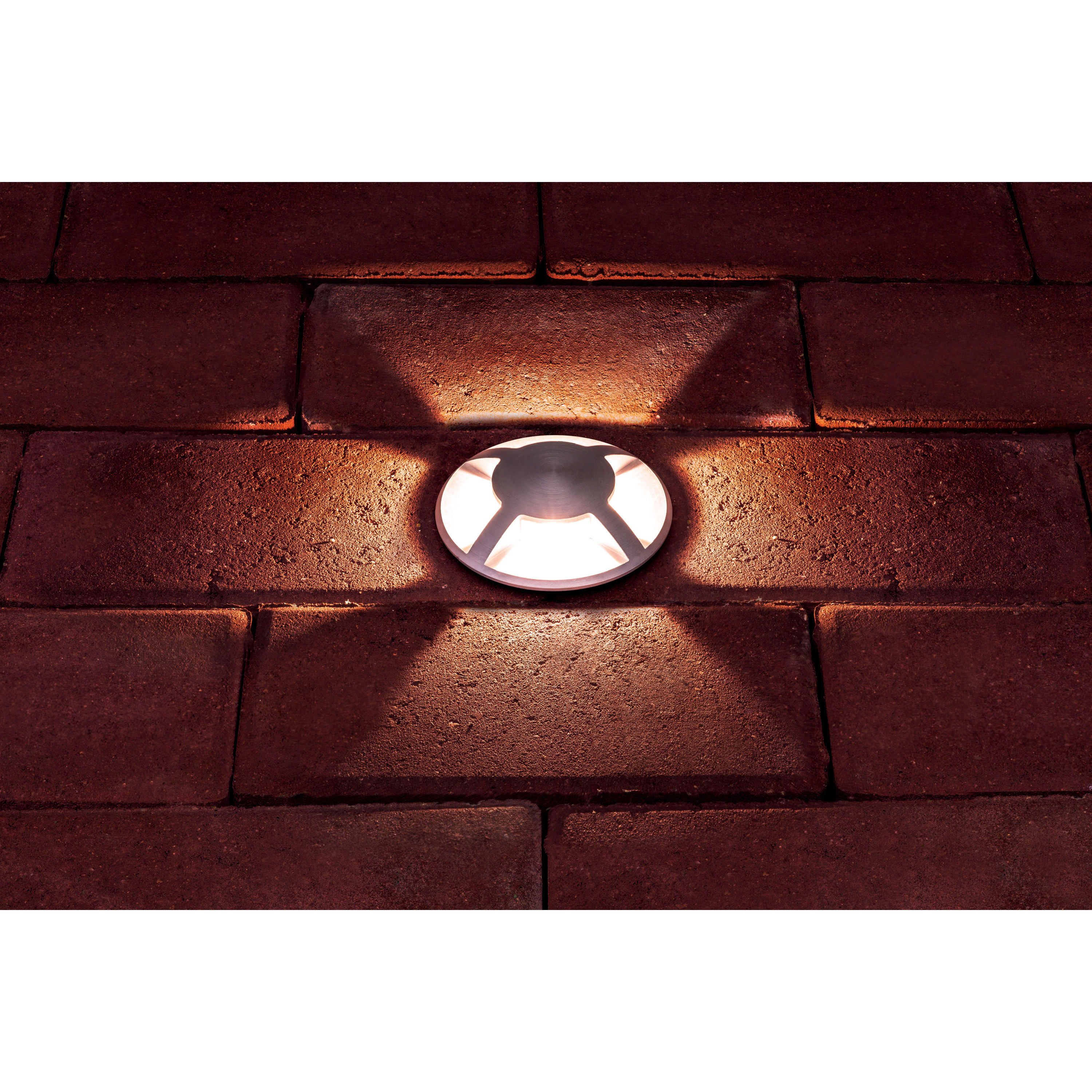 LED 4.5W 4 Way Ground Garden Light - - 3000K Warm White - Stainless Steel - view 4