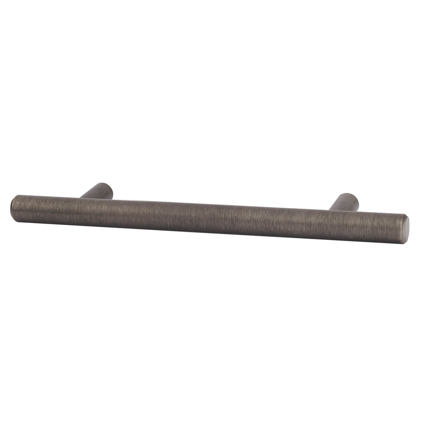 12mm T-Bar Cabinet Pull Handle - 128mm Centres - Brushed Pewter Effect - view 2