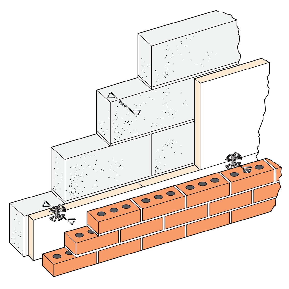 Plastic Insulation Retaining Clip - Pack of 250 - view 4