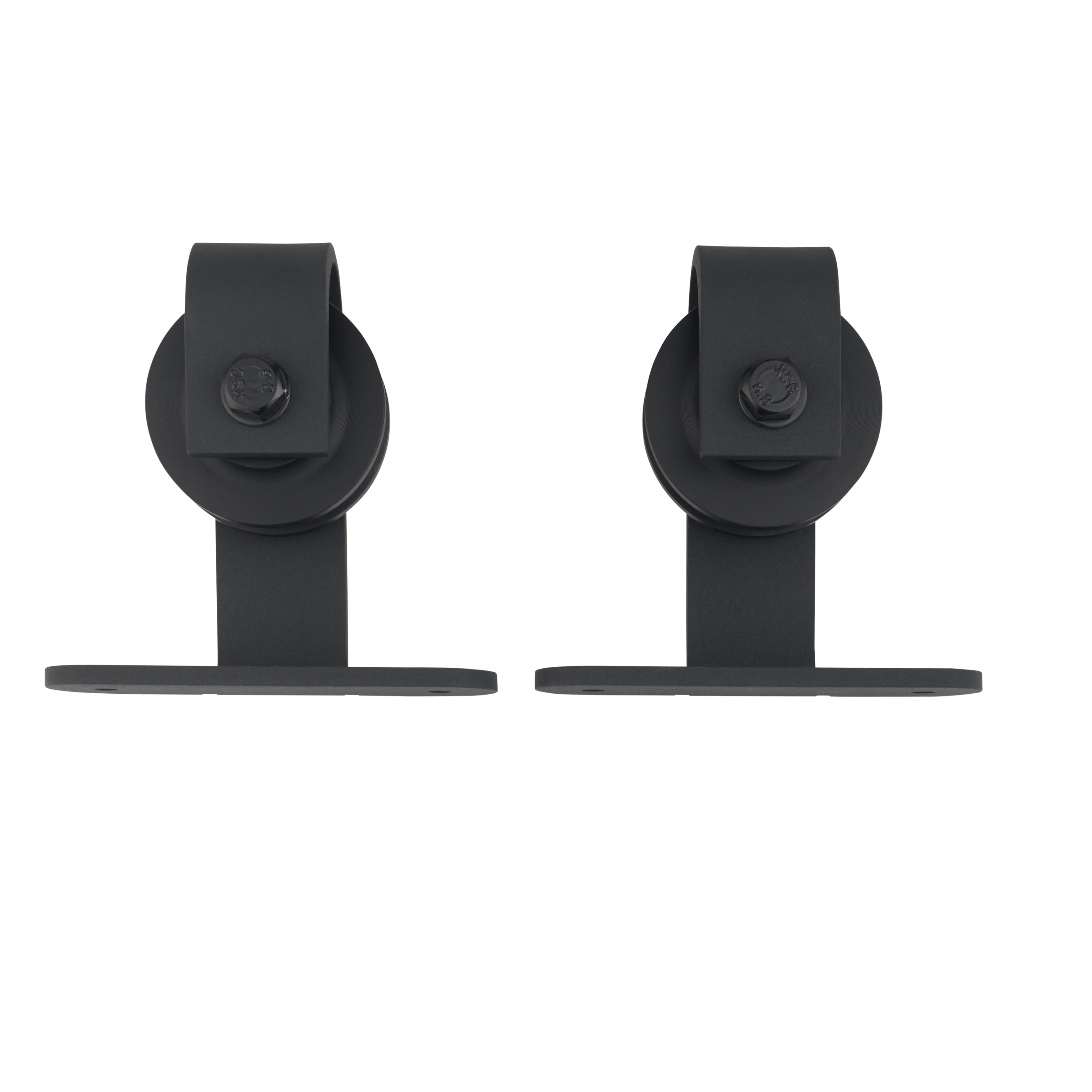 Barn Strap Soft Open/Close Sliding Door Gear - Top Mounted - 60-80kg Max Door Weight - Black - view 6