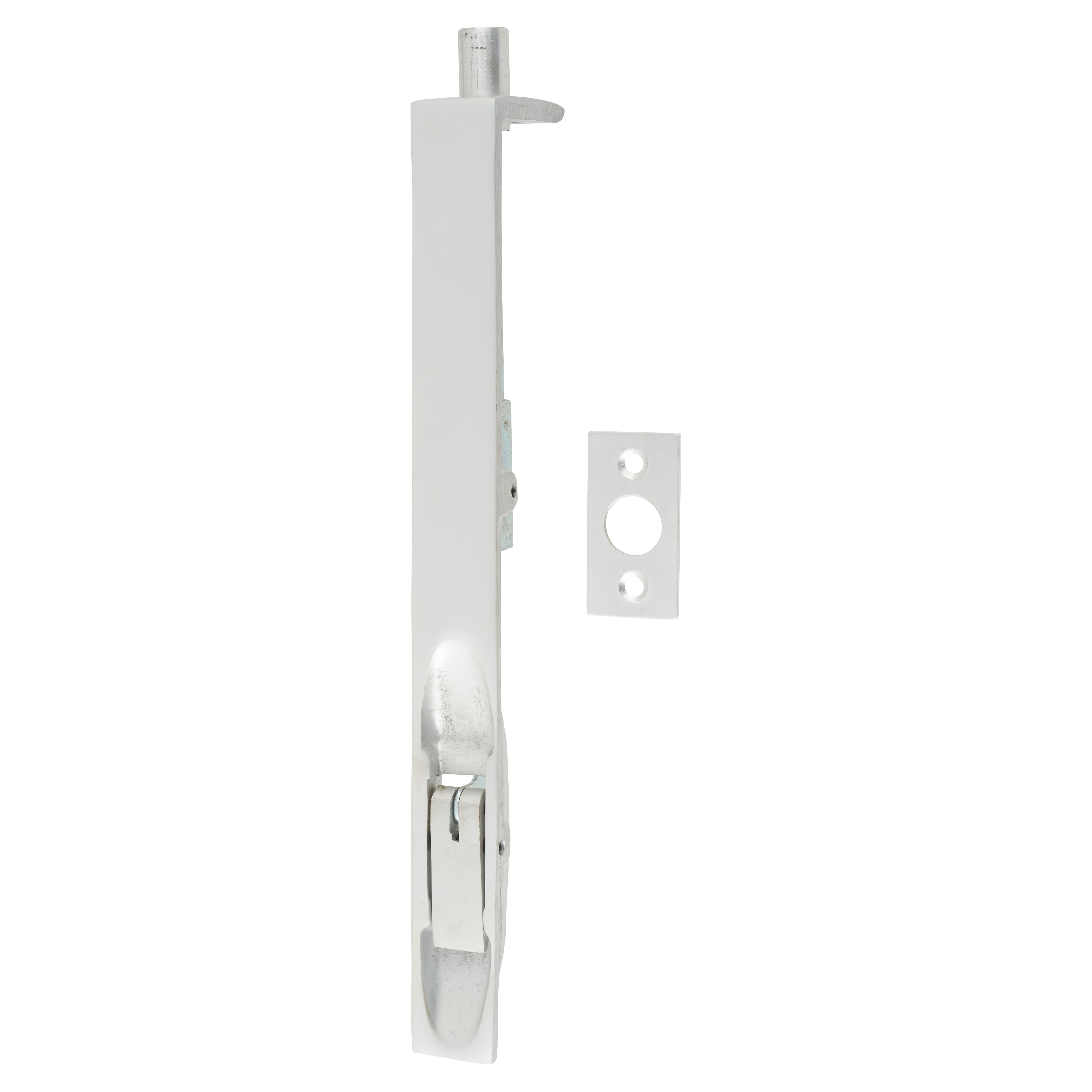 Lever Action Flush Bolt - 205 x 20mm - Satin Aluminium - view 2