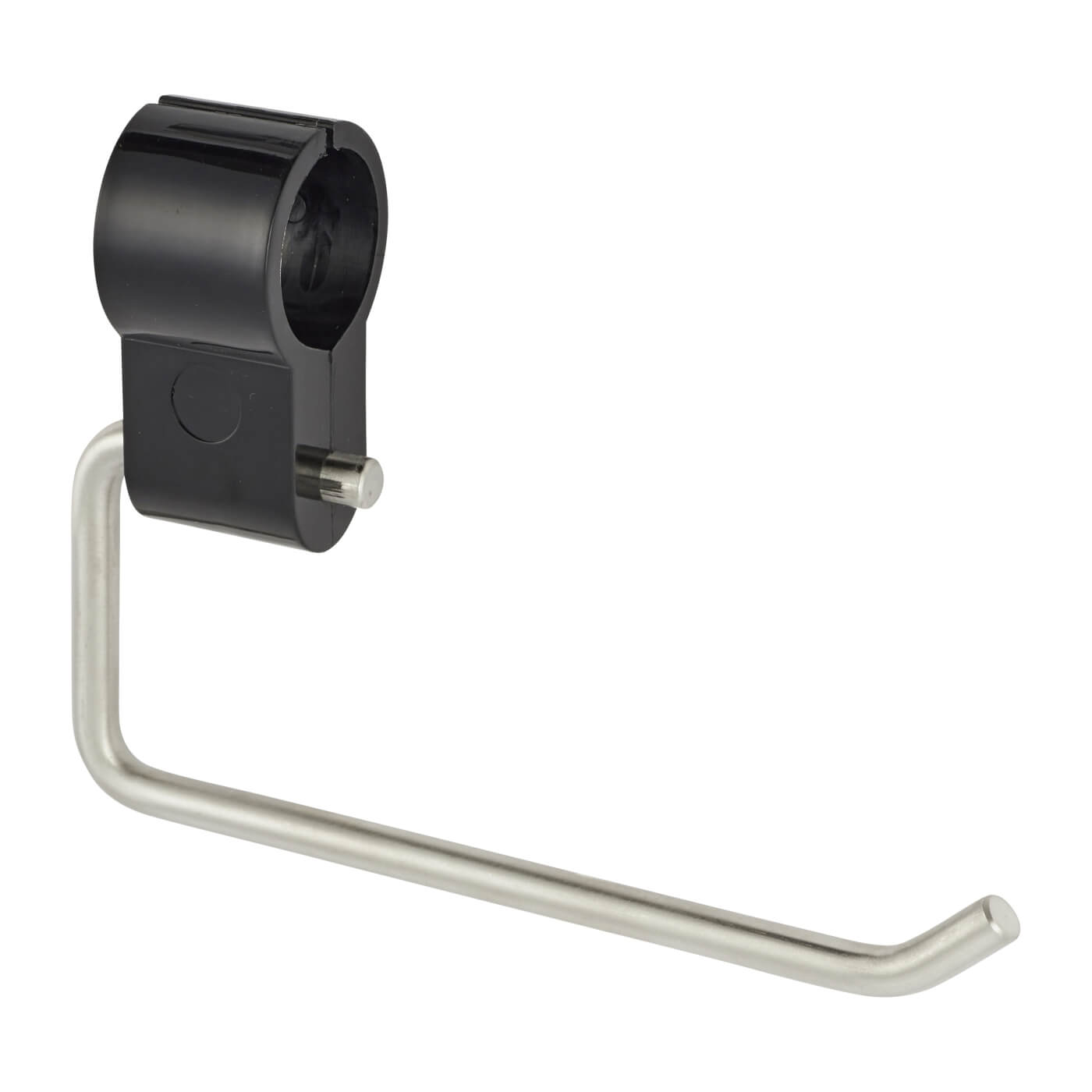 Clip on Toilet Roll Holder - 165 x 32 x 120mm - Satin Stainless Steel - view 2