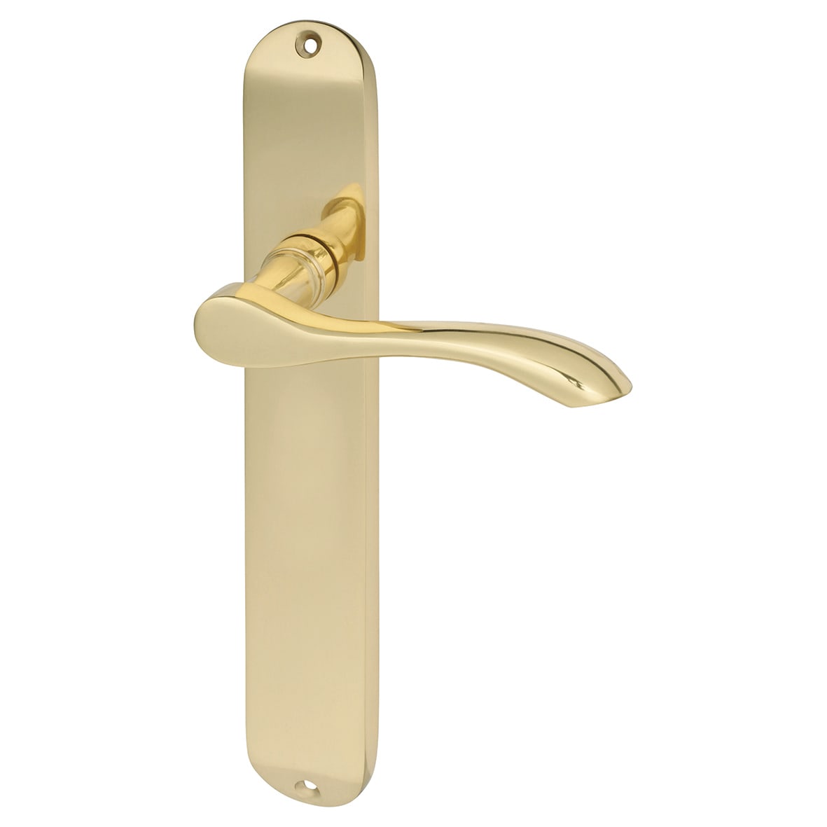 Polished Brass Latch Door Handles Pack - Altea Range - view 2