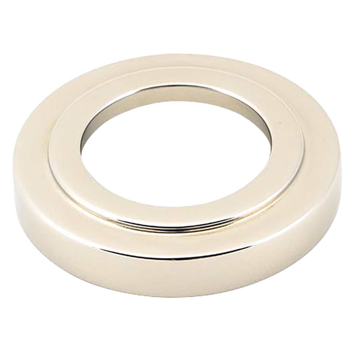 Polished Nickel Door Handles on Round Art Deco Rose - Newbury Range - view 3