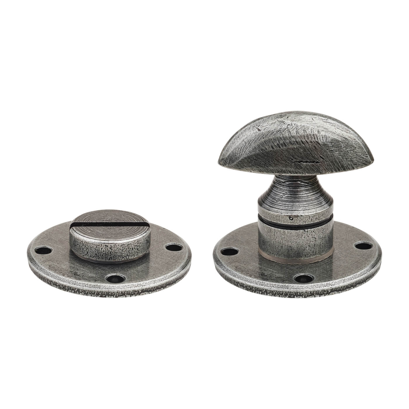 Bathroom Turn & Release - 41mm Diameter - Pewter - Pair - view 4