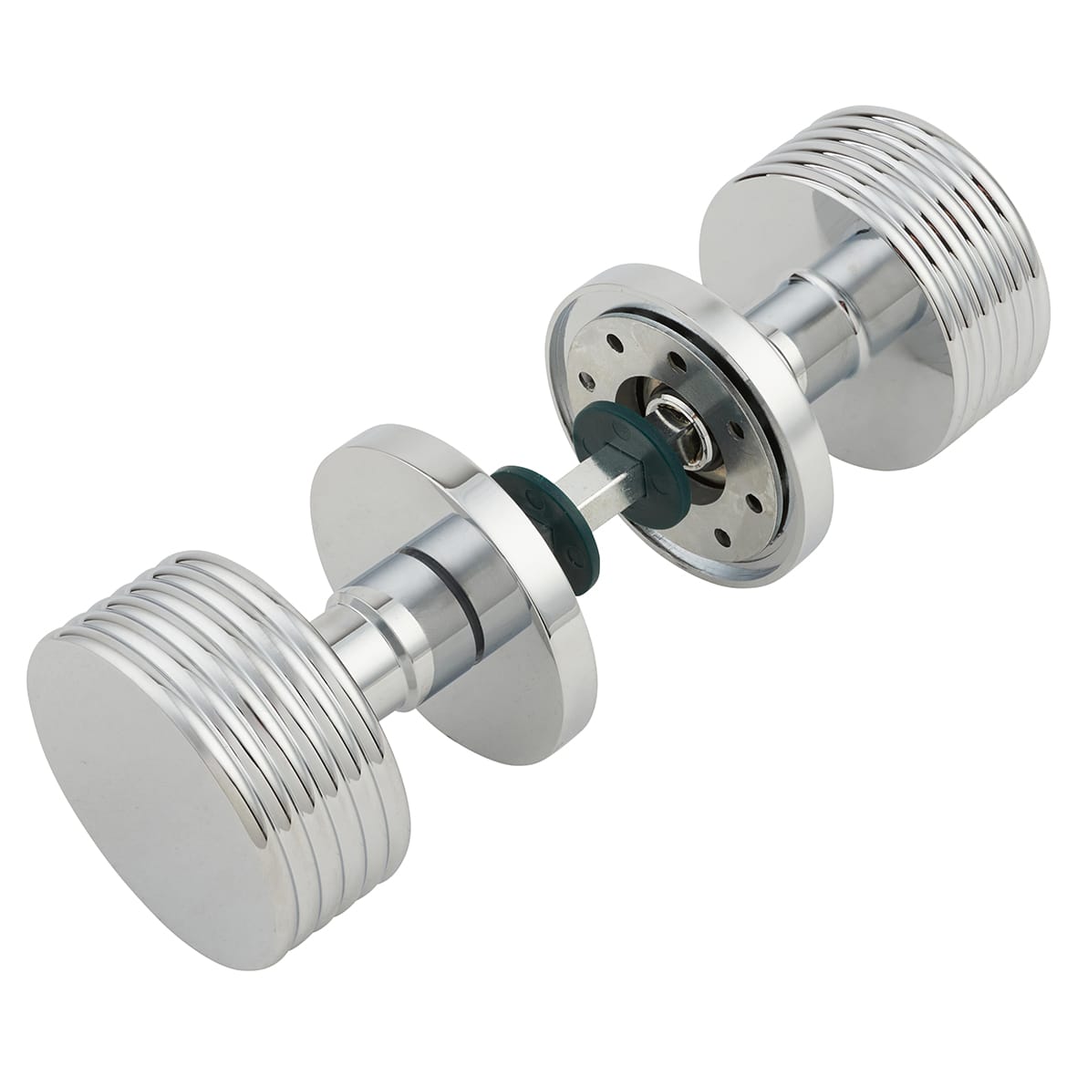 Polished Chrome Mortice Door Knob - 60mm Rose Diameter - Ribbon Range - view 4