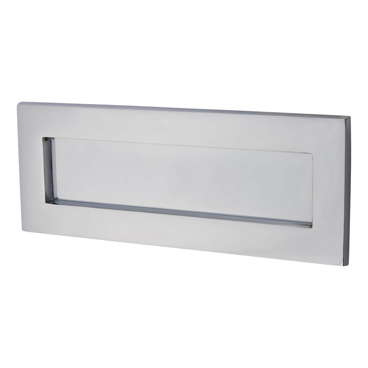 Marcus Letter Plate - 254 x 101mm - Polished Chrome - view 2