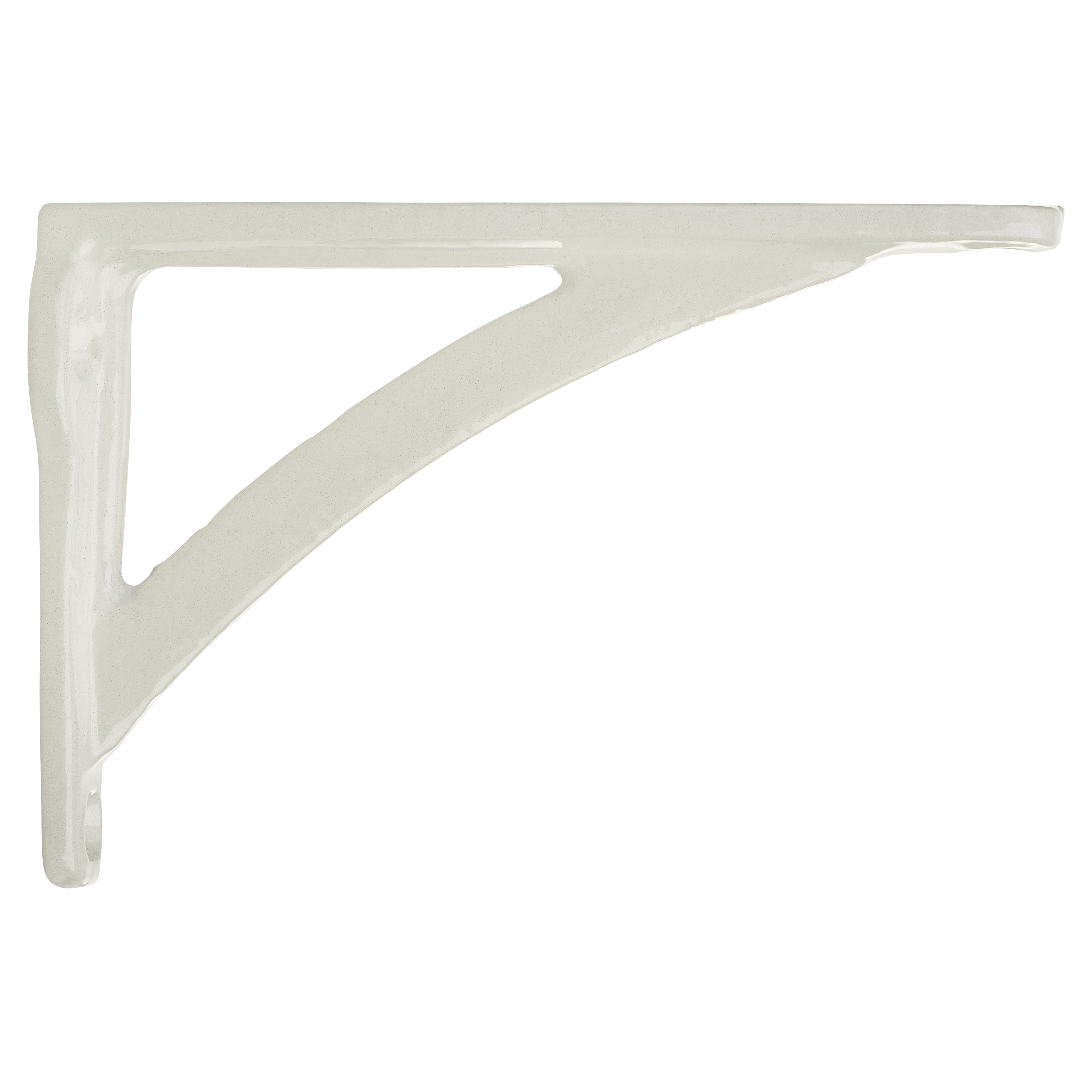 Curved Shelf Bracket - 111 x 78mm - White - view 3