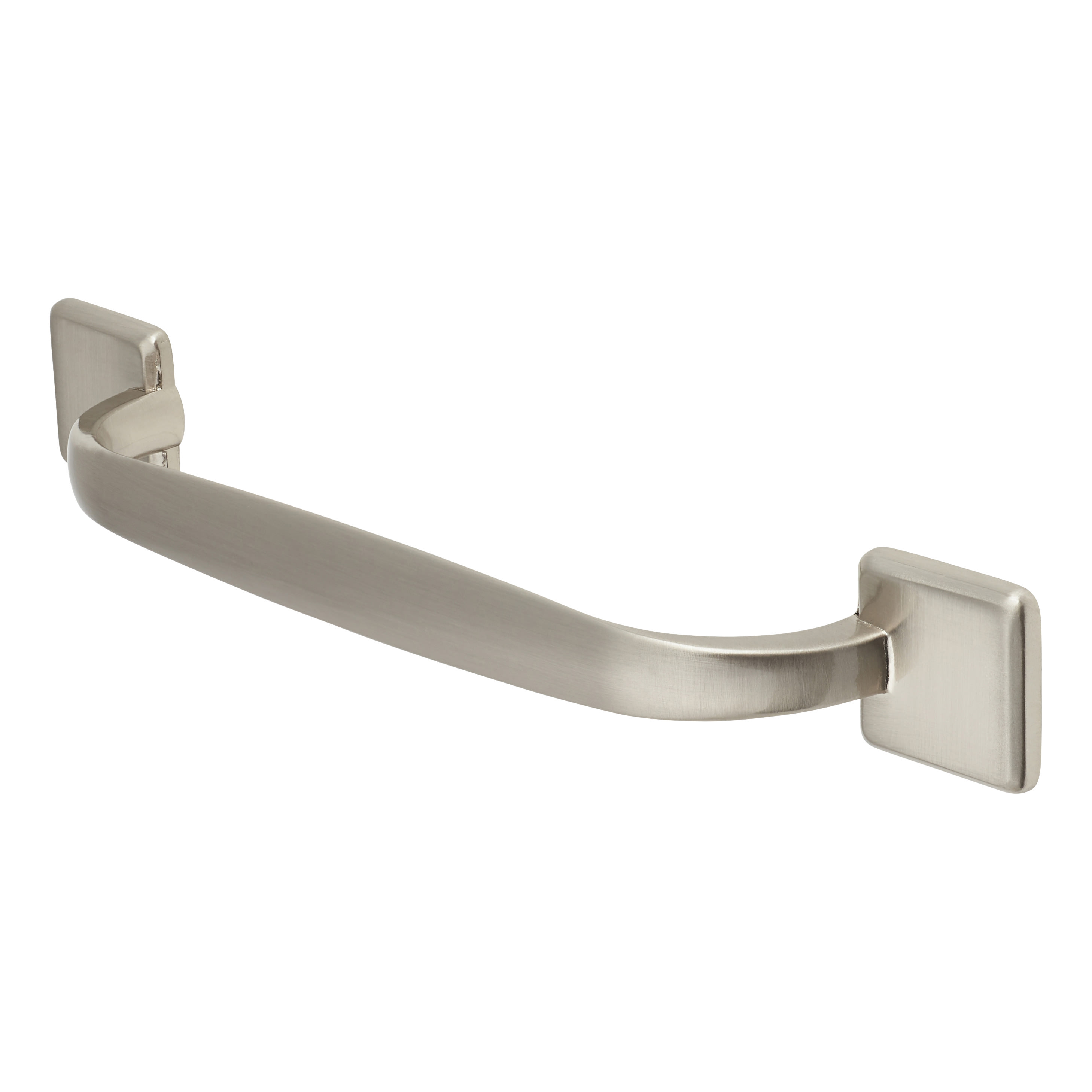 Crofts & Assinder Georgia 24mm D-Bar Cabinet Pull Handle - 128mm Centres - Brushed Nickel - view 4