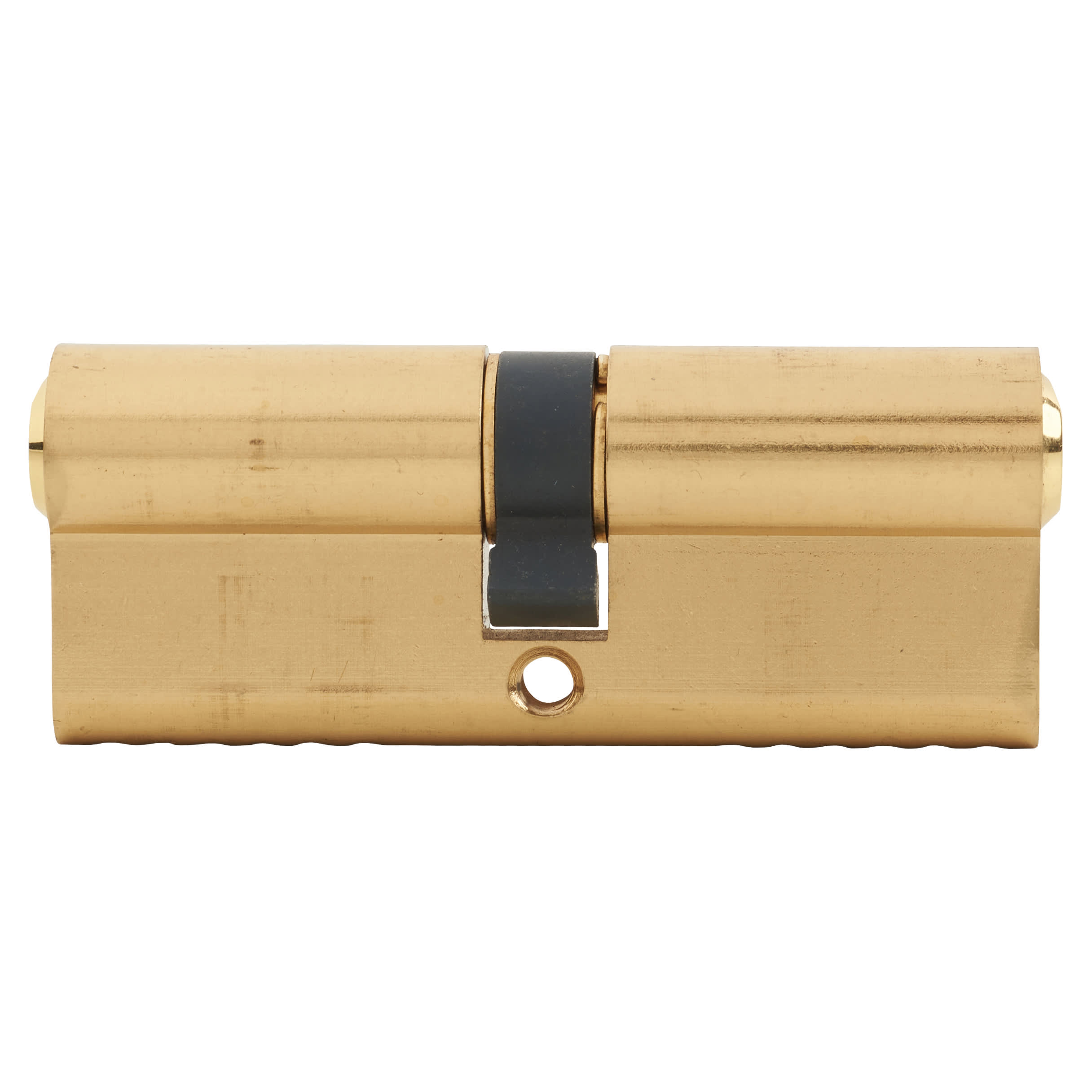 6 Pin 80mm Euro Double Cylinder - 40 + 40mm - Brass - Keyed to Differ - view 2