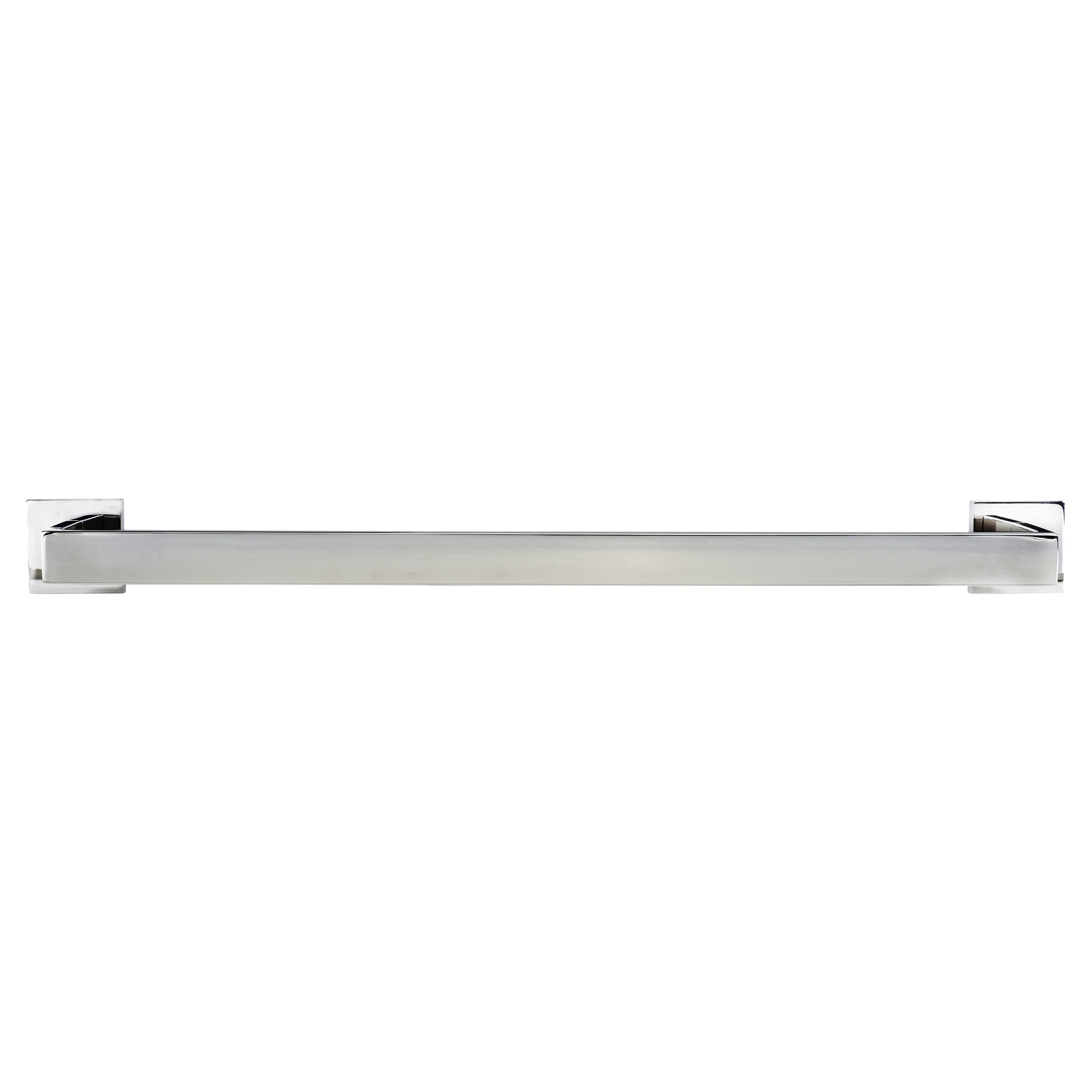 Modern Square Towel Rail - 600 x 80 x 55mm - Polished Stainless Steel - view 2