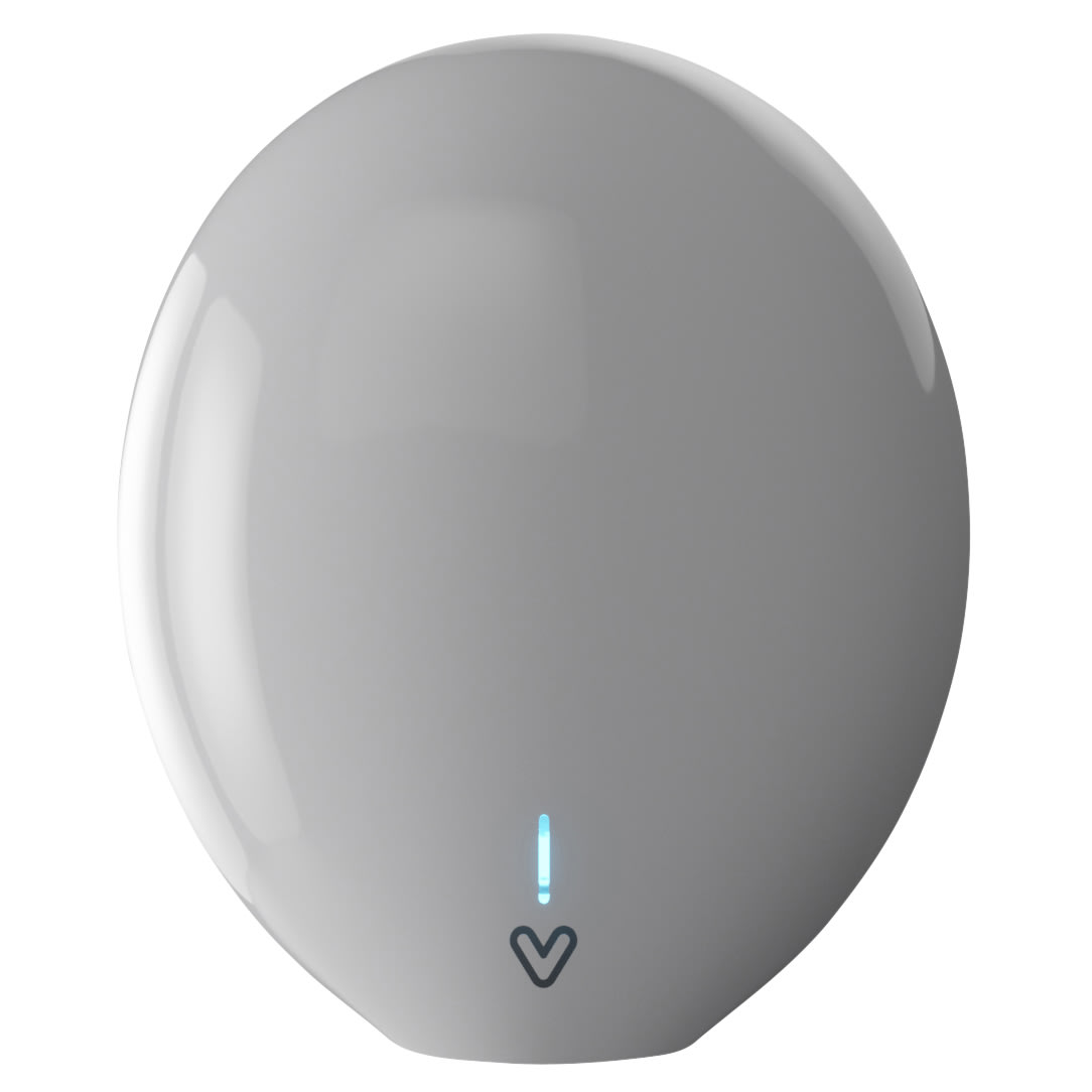 Pebble Mini 0.8kW Plug and Play Automatic Hand Dryer - White - view 2