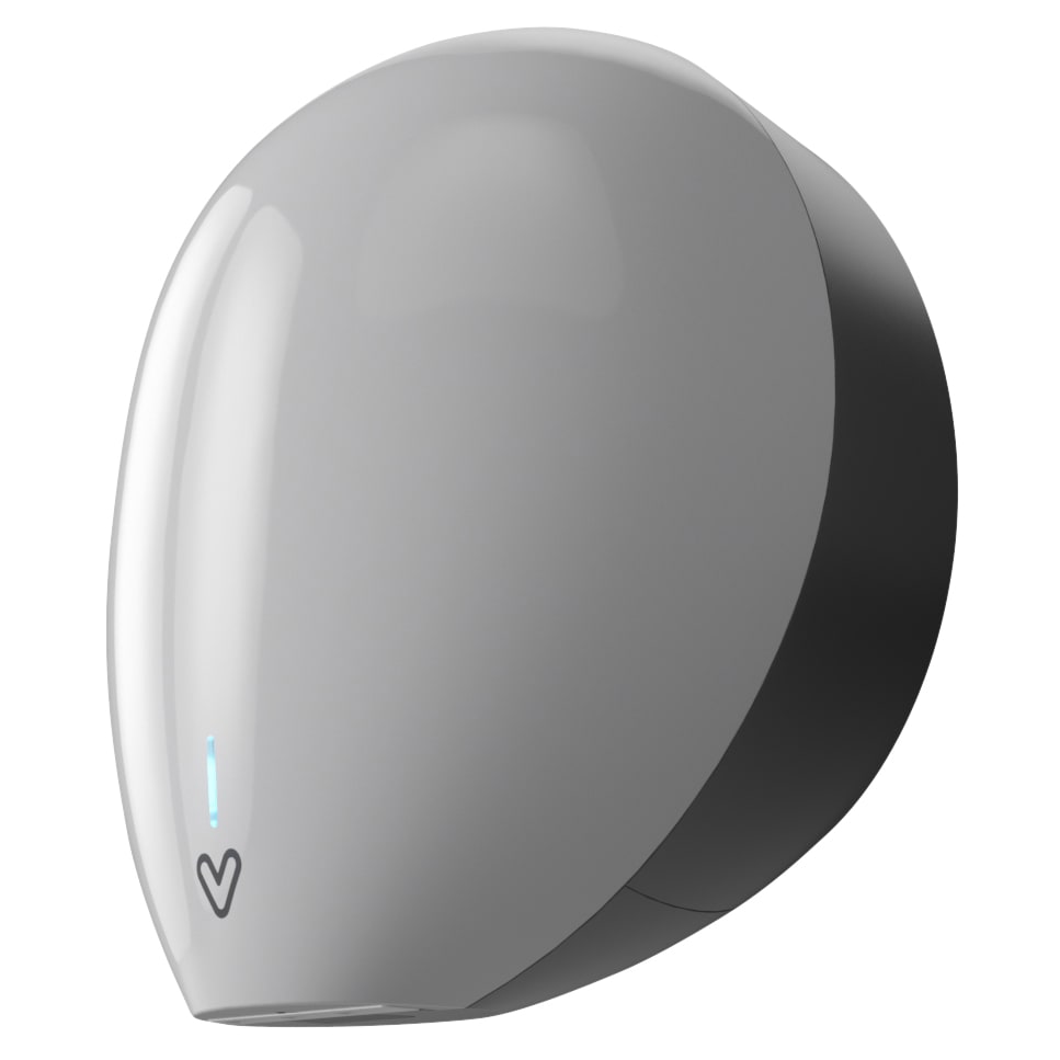 Pebble Mini 0.8kW Plug and Play Automatic Hand Dryer - White - view 3