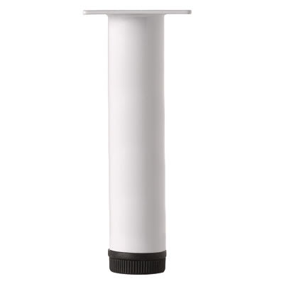 Round Adjustable Cabinet Furniture Leg - 32 x 700mm - White - view 2