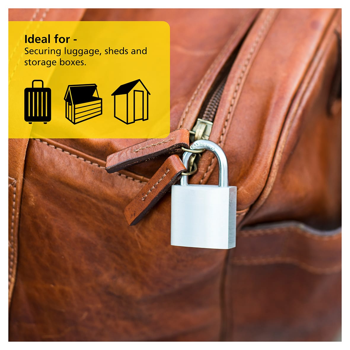 Aluminium Padlock - 30mm Body - 17 x 16mm Shackle - Keyed to Differ - view 3