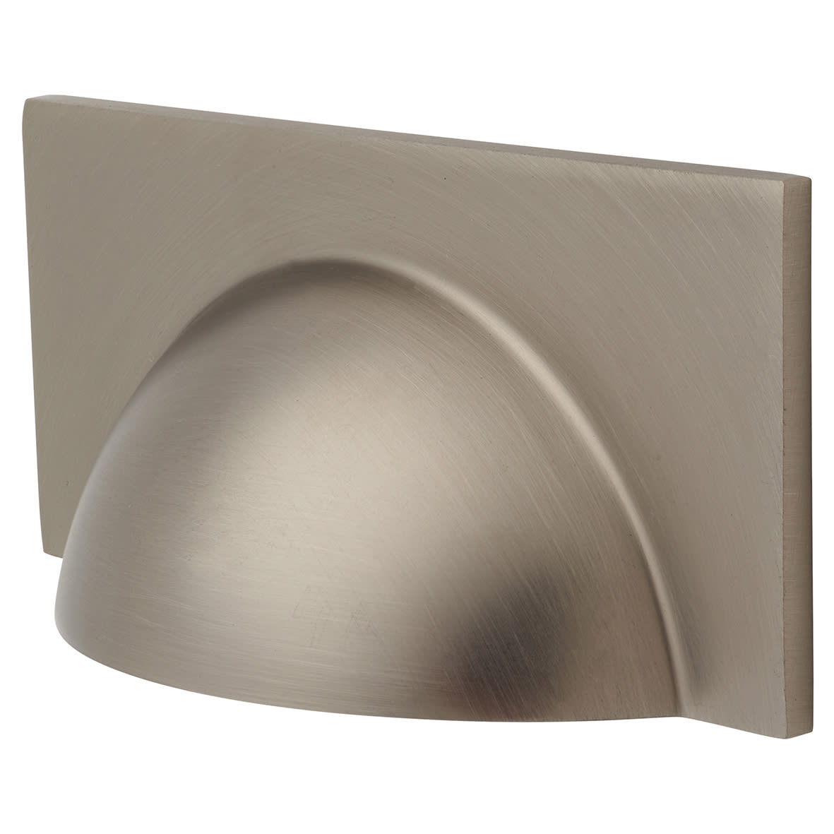 Crofts & Assinder Monmouth Square Cabinet Cup Handle - 64mm Centres - Brushed Iron - view 3