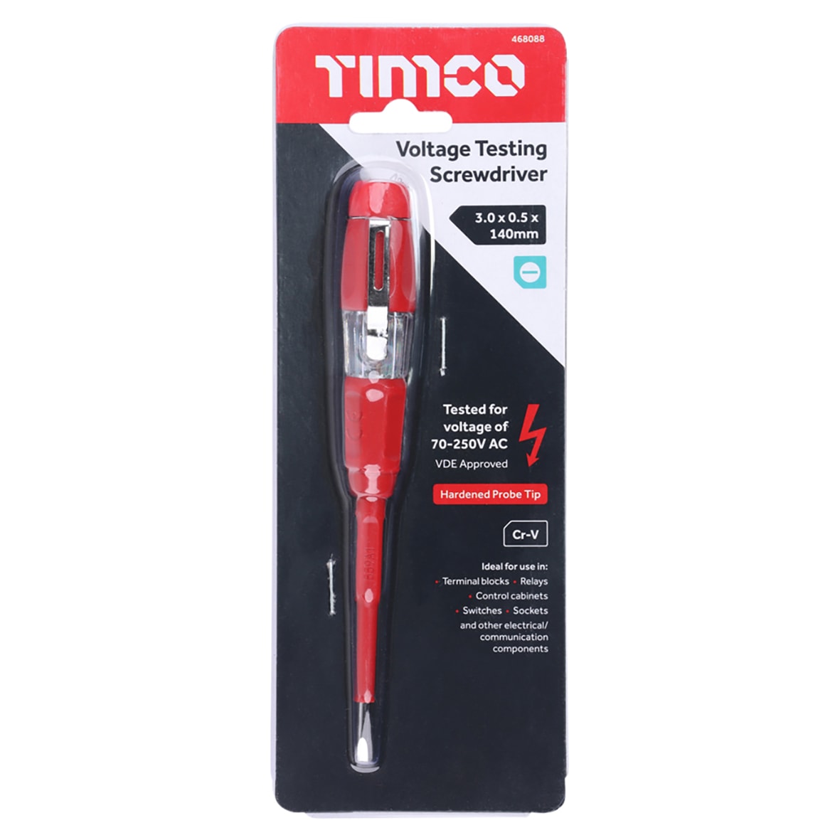 VDE Voltage Testing Screwdriver - 140mm Length - view 2