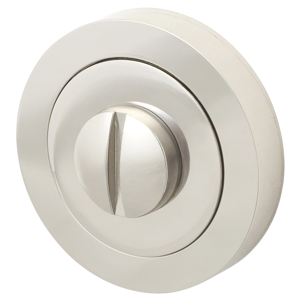 Bathroom Turn & Release - 50mm Diameter - Polished Nickel - view 2