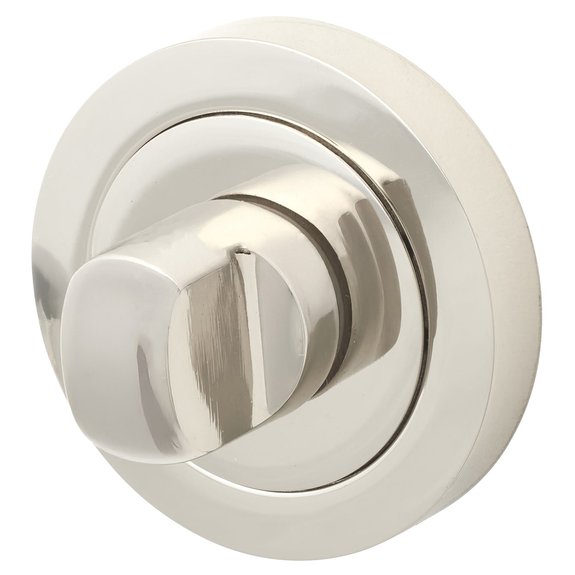 Bathroom Turn & Release - 50mm Diameter - Polished Nickel - view 3