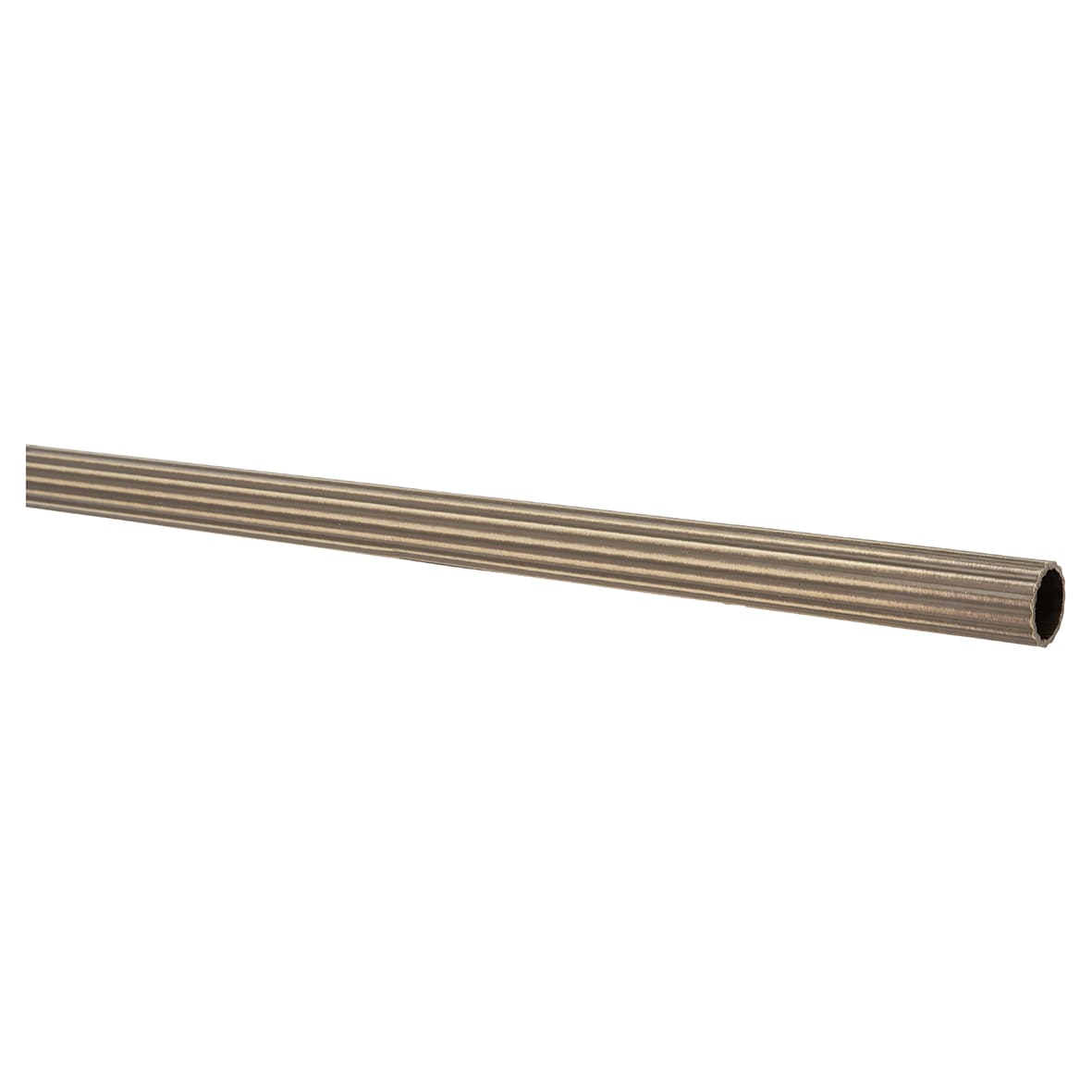 Lines Stair Rod with Fluted Finials - 900mm Length - Antique Brass - view 3