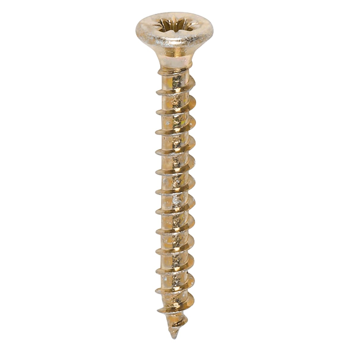 Solo Chippy Pozi Countersunk Wood Screws - 3.0 x 25mm - Yellow Zinc - Pack of 200 - view 3