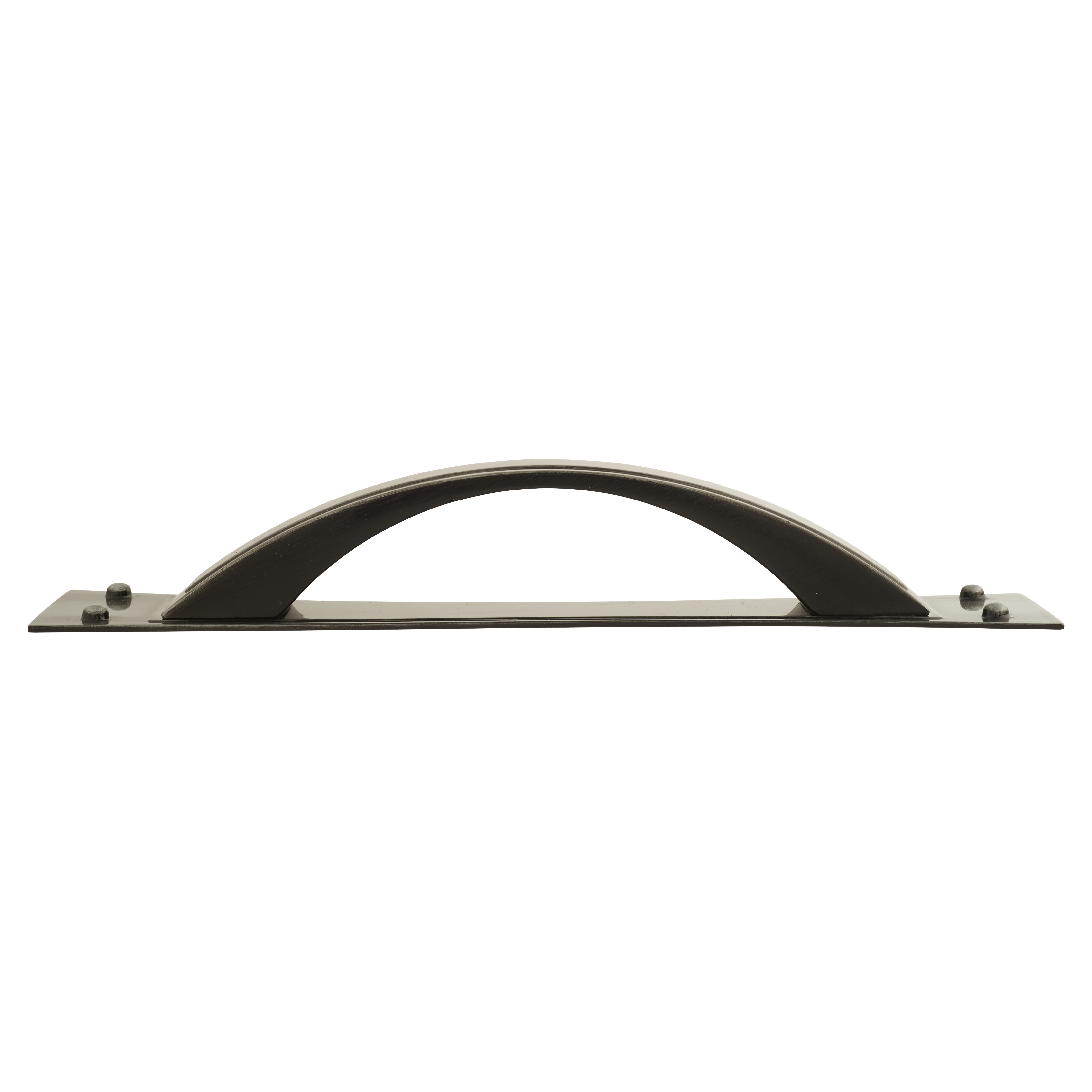 Titan Georgian Cabinet Pull Handle on Backplate - 96mm Centres - Pewter - view 3