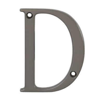 76mm Screw Fix Door Letter - D - Satin Bronze - view 2