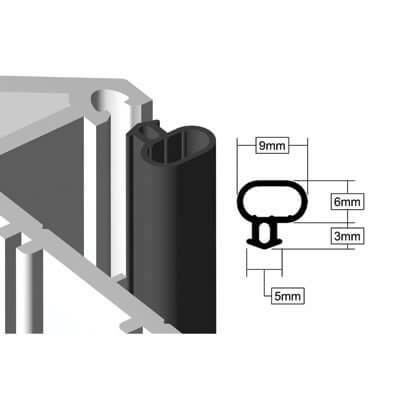 Universal uPVC Replacement Seal - 200m Length - Black - view 3