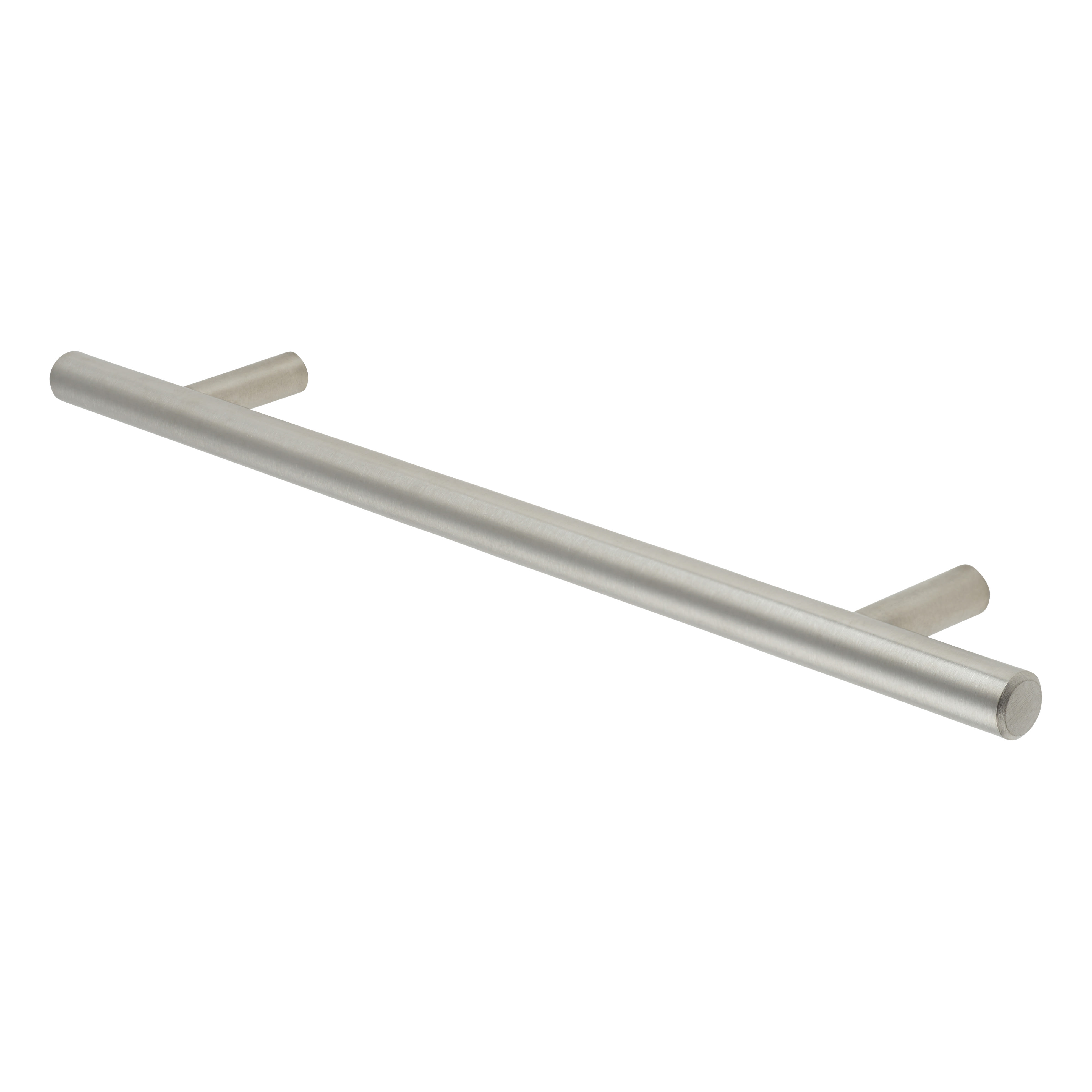 10mm T-Bar Cabinet Pull Handle - 160mm Centres - Satin Stainless Steel - view 4