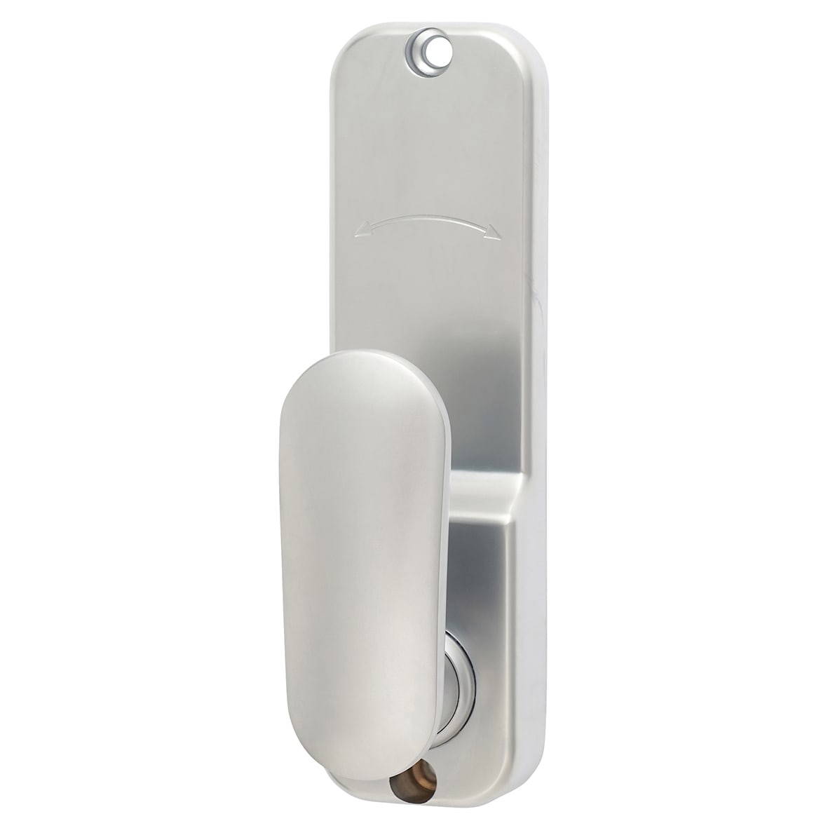 Fire Rated Mechanical Code Lock with Intumescent - Holdback Option - Satin Chrome - view 5