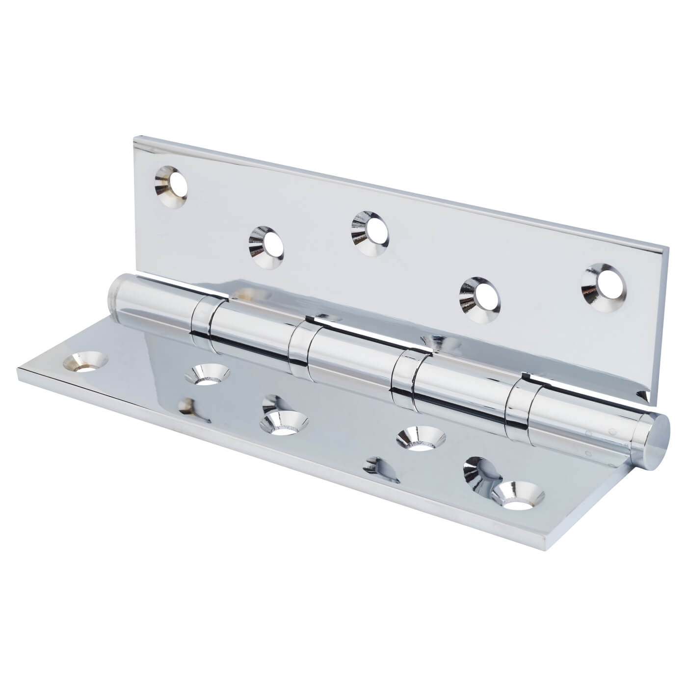 Performance Ball Bearing Butt Door Hinge - 152 x 89 x 4mm - Polished Chrome - Pair - view 3