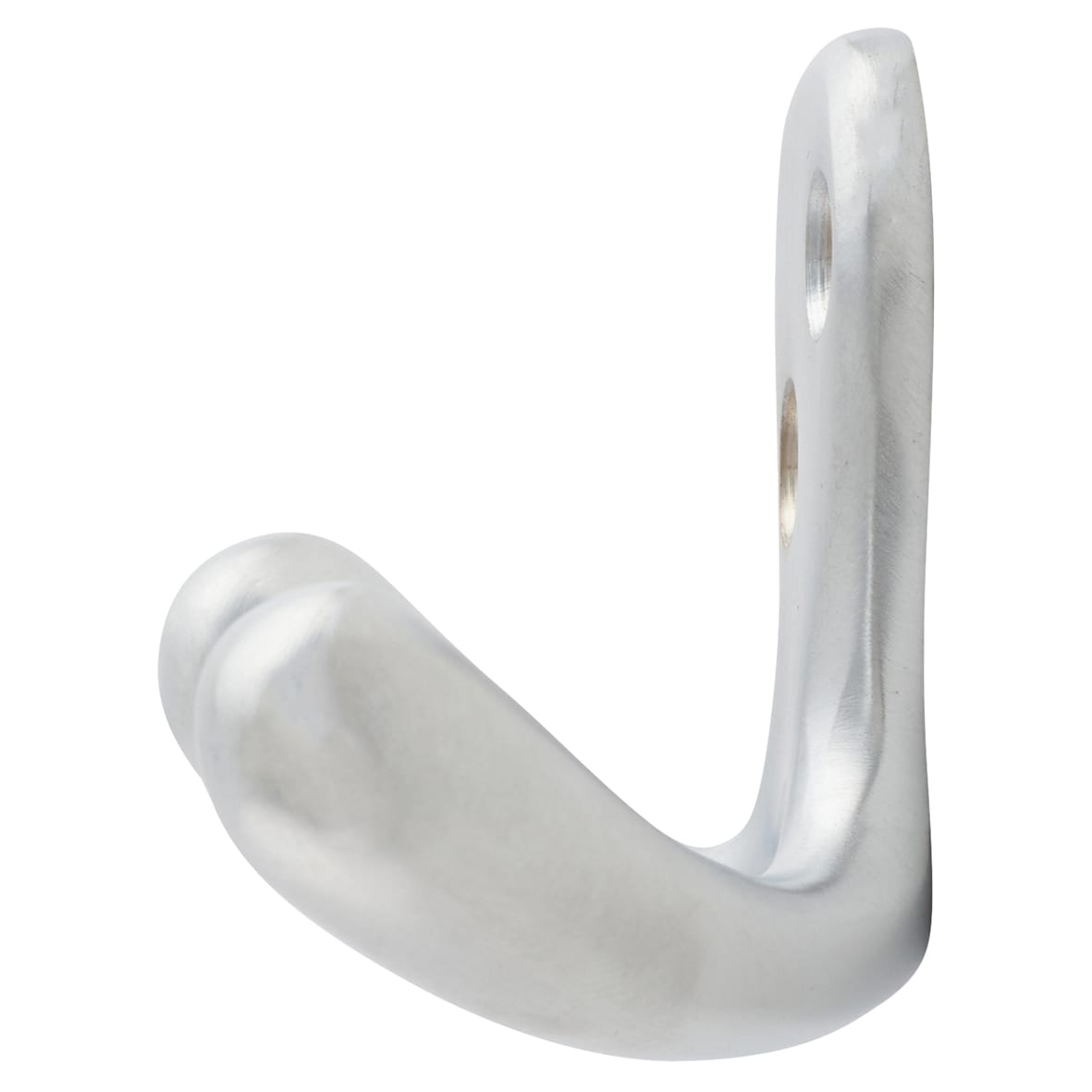 Victorian Double Coat Hook - 30 x 24mm - Satin Chrome - view 2