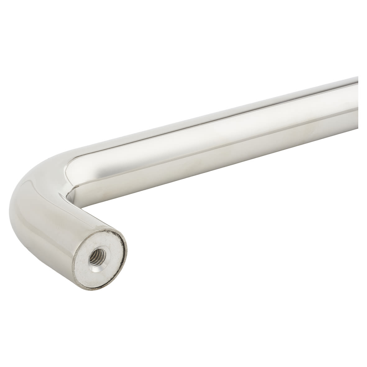 Polished Stainless Steel 19mm D-Bar Door Pull Handle - Bolt Fix - 229mm Centres - view 5