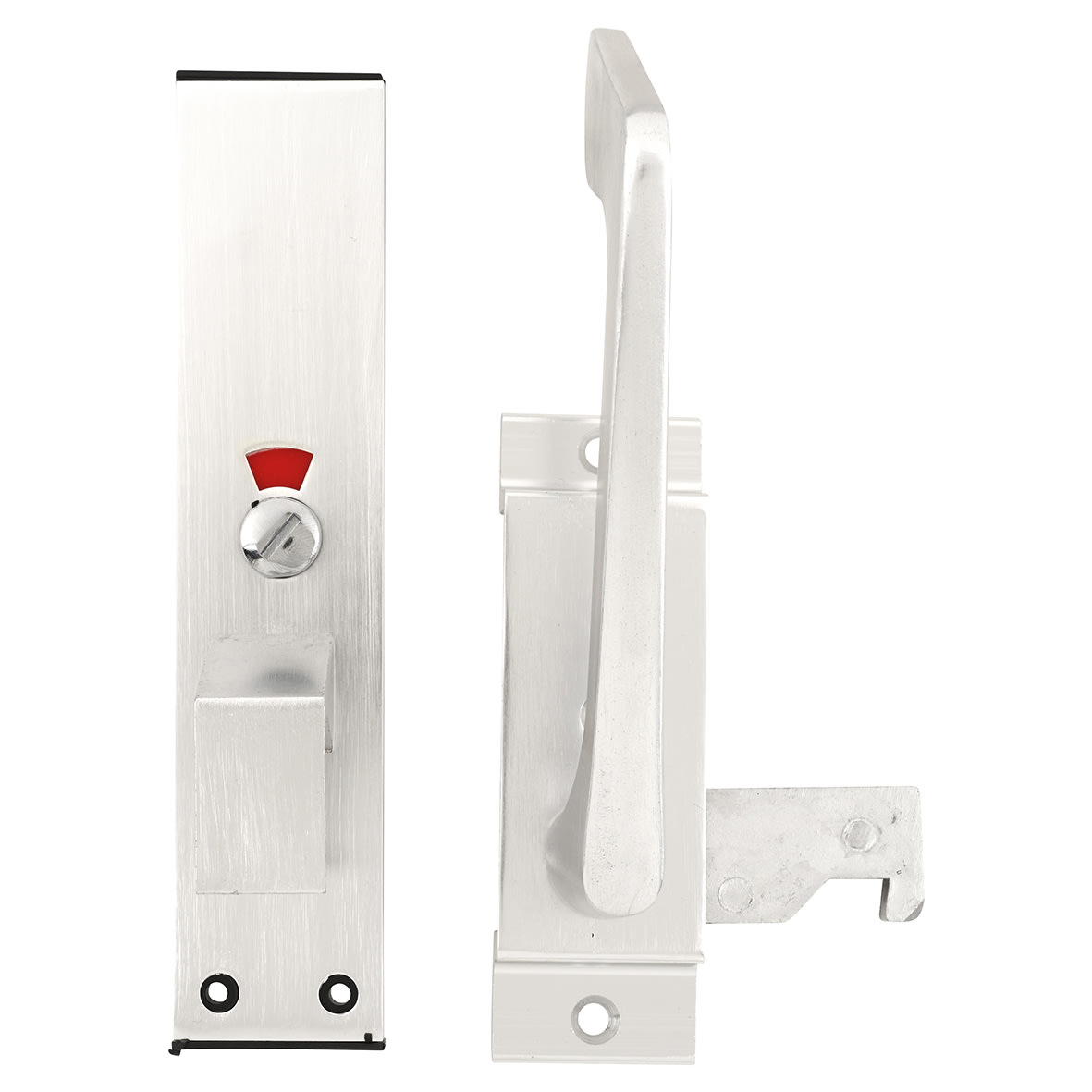 Disabled Toilet Handle Facility Cubicle Indicator Bolt - 178 x 38mm - Polished Anodised Aluminium - view 7