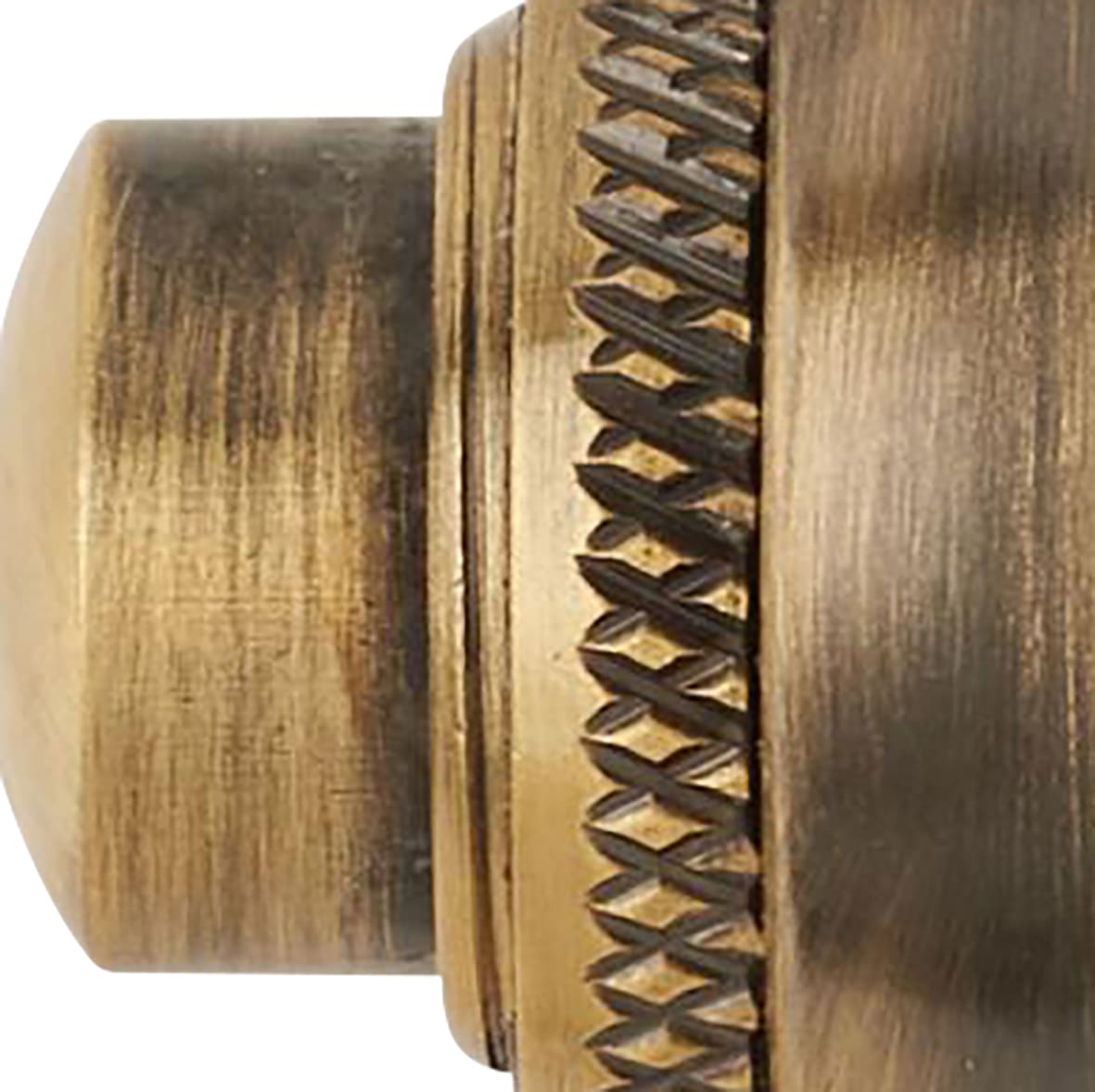 Antique Brass Round Bell Push - 65mm Diameter - view 4