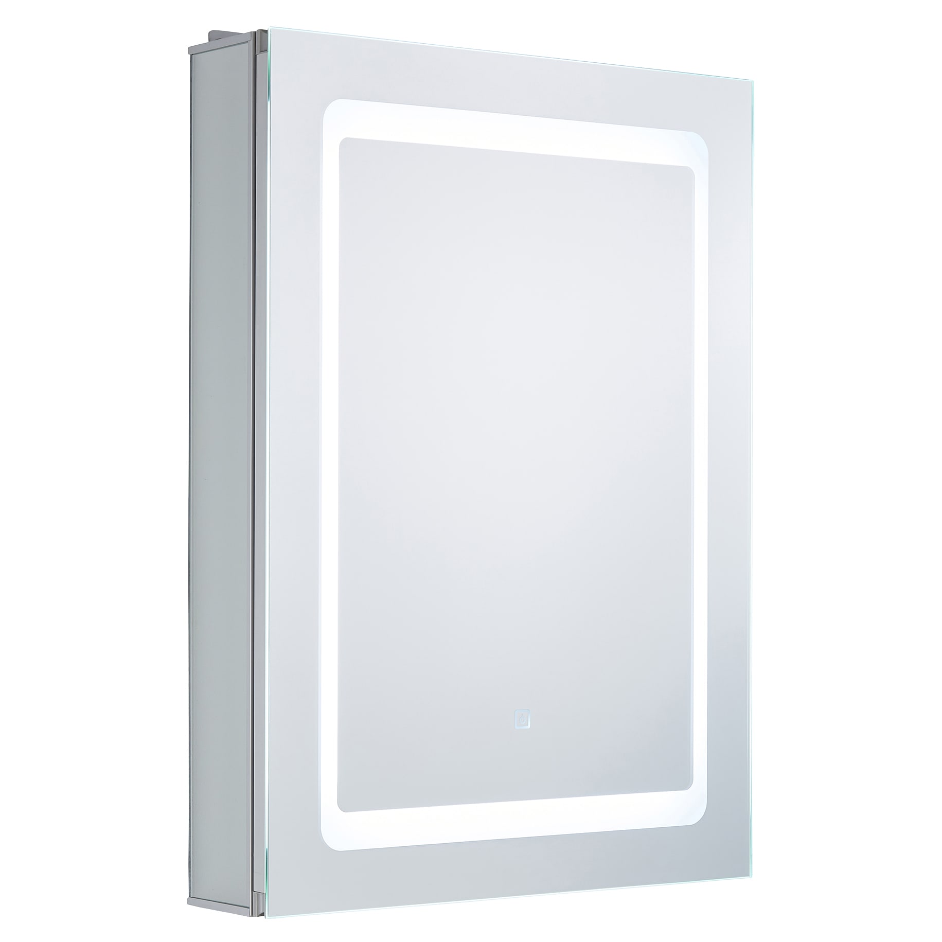 Forum Spa Arte 34W 1 Door LED Bathroom Mirror Cabinet with Touch On/Off Sensor & Shaver Socket - view 3