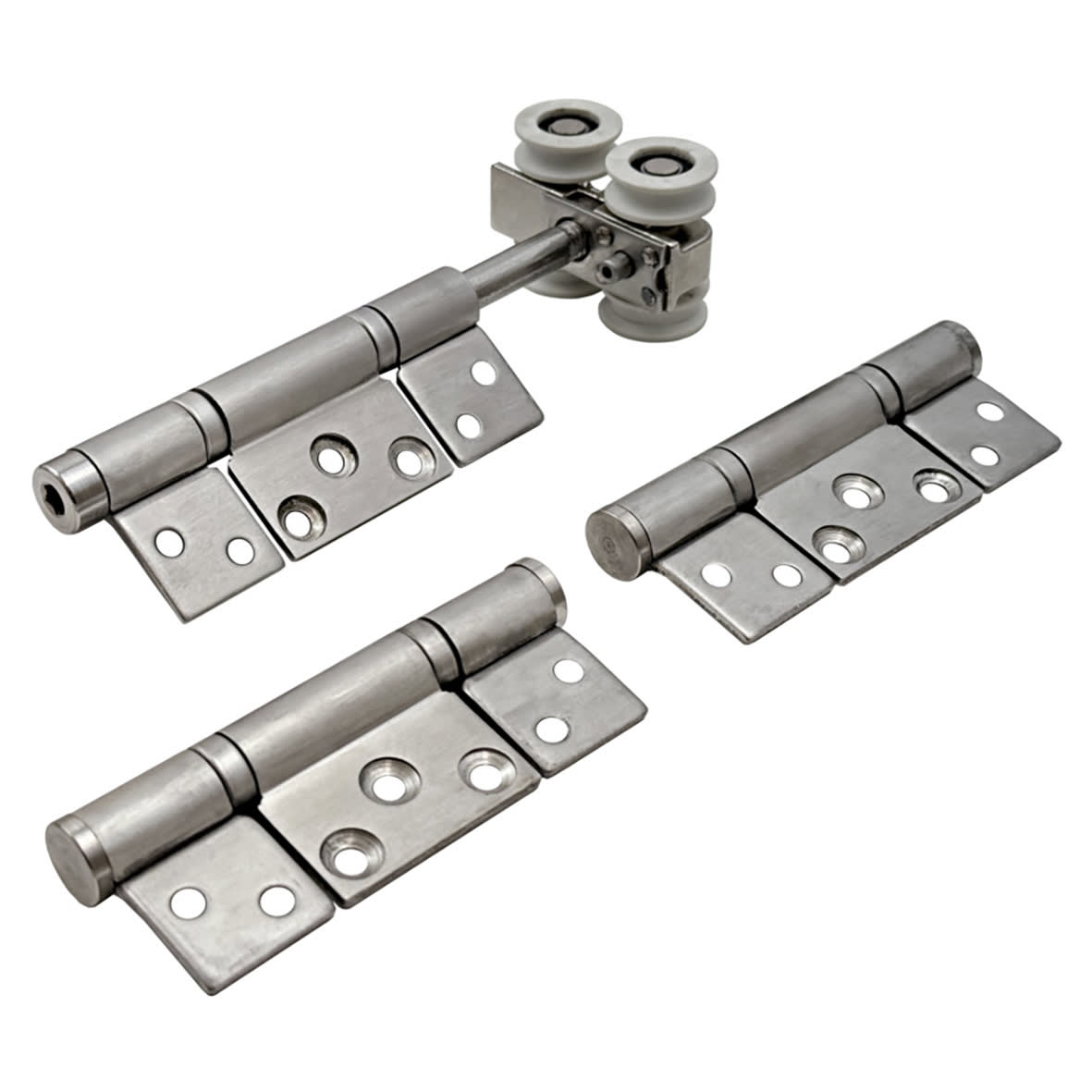 Interfold 35F Bi-Folding Door Kit - 2500mm Track - 3 Door - Polished Stainless Steel - view 4